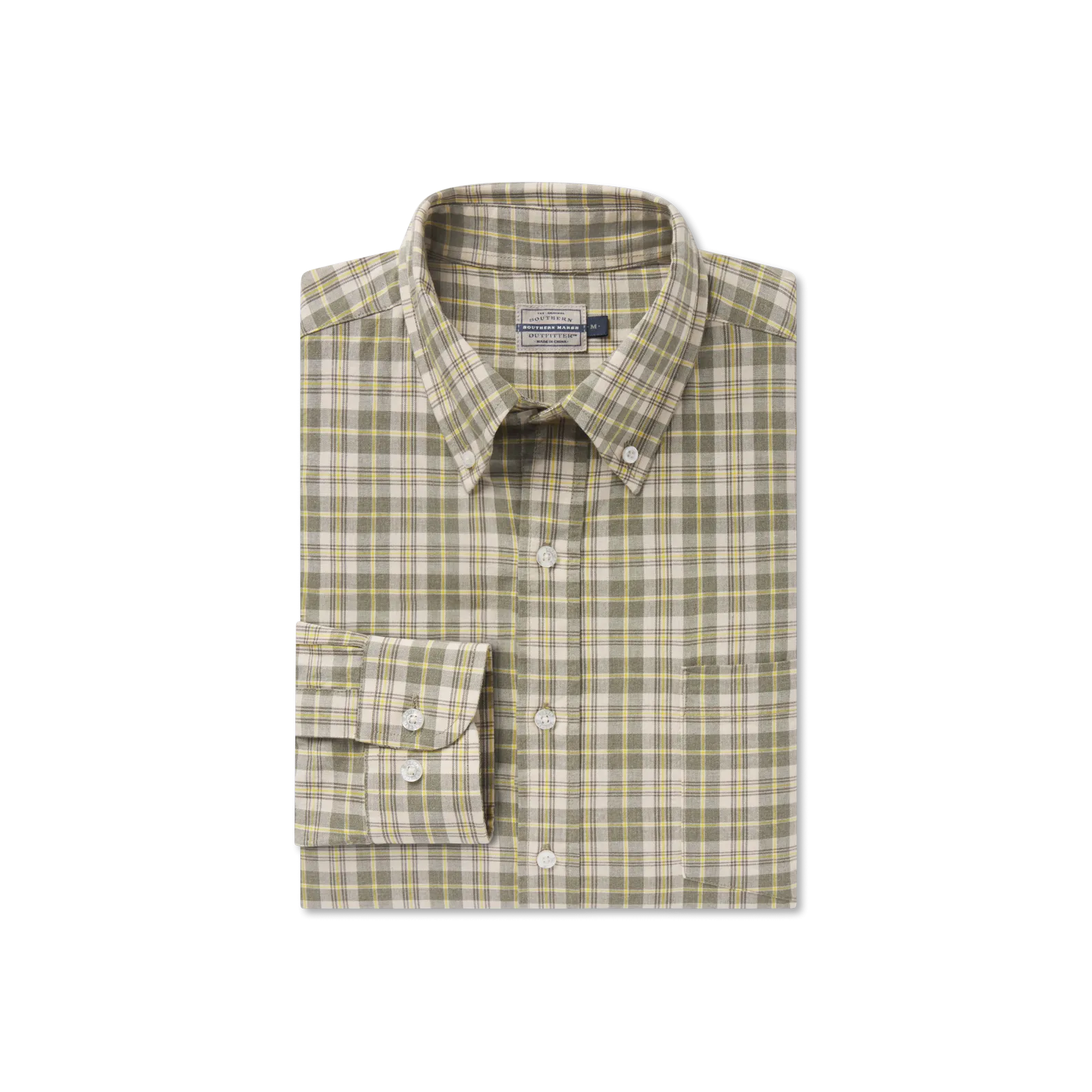 Southern Marsh 21 Bandera Washed Plaid Dress Shirt