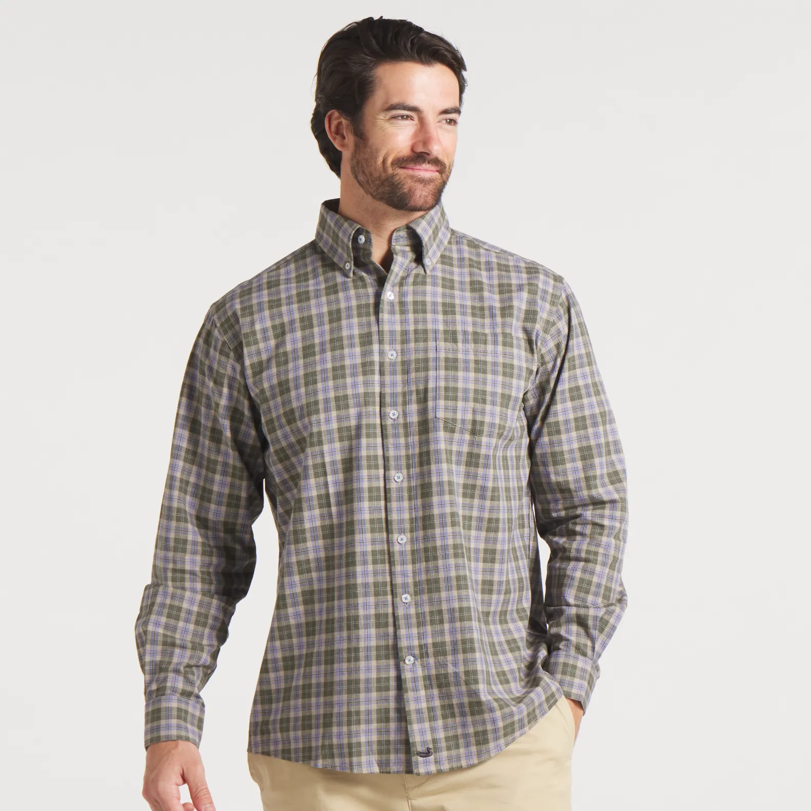 Southern Marsh 21 Bandera Washed Plaid Dress Shirt