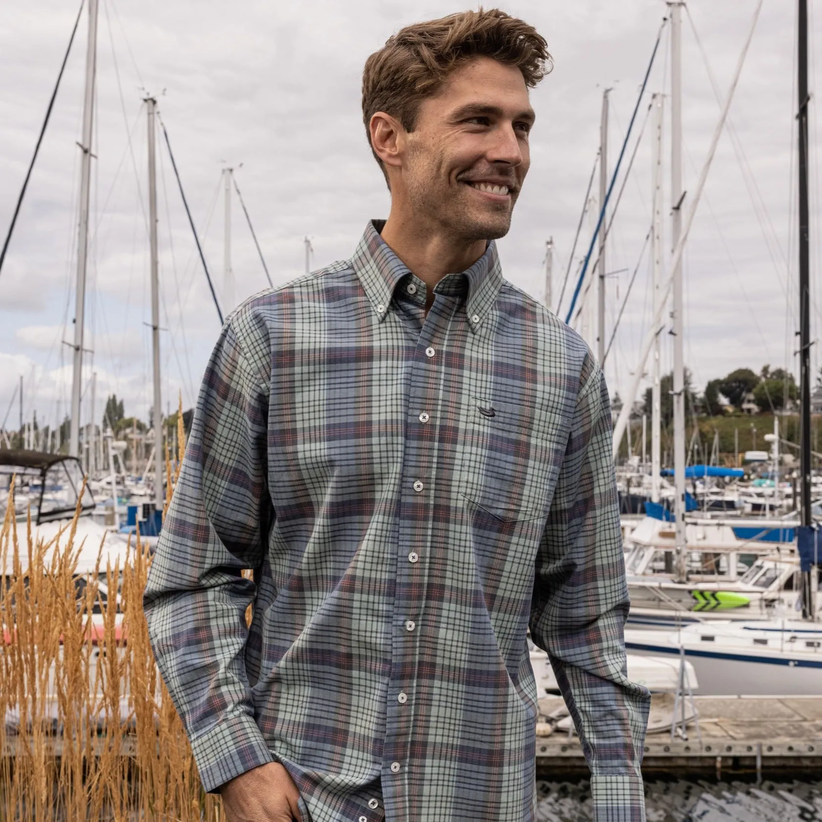 Southern Marsh 21 Barton County Washed Dress Shirt