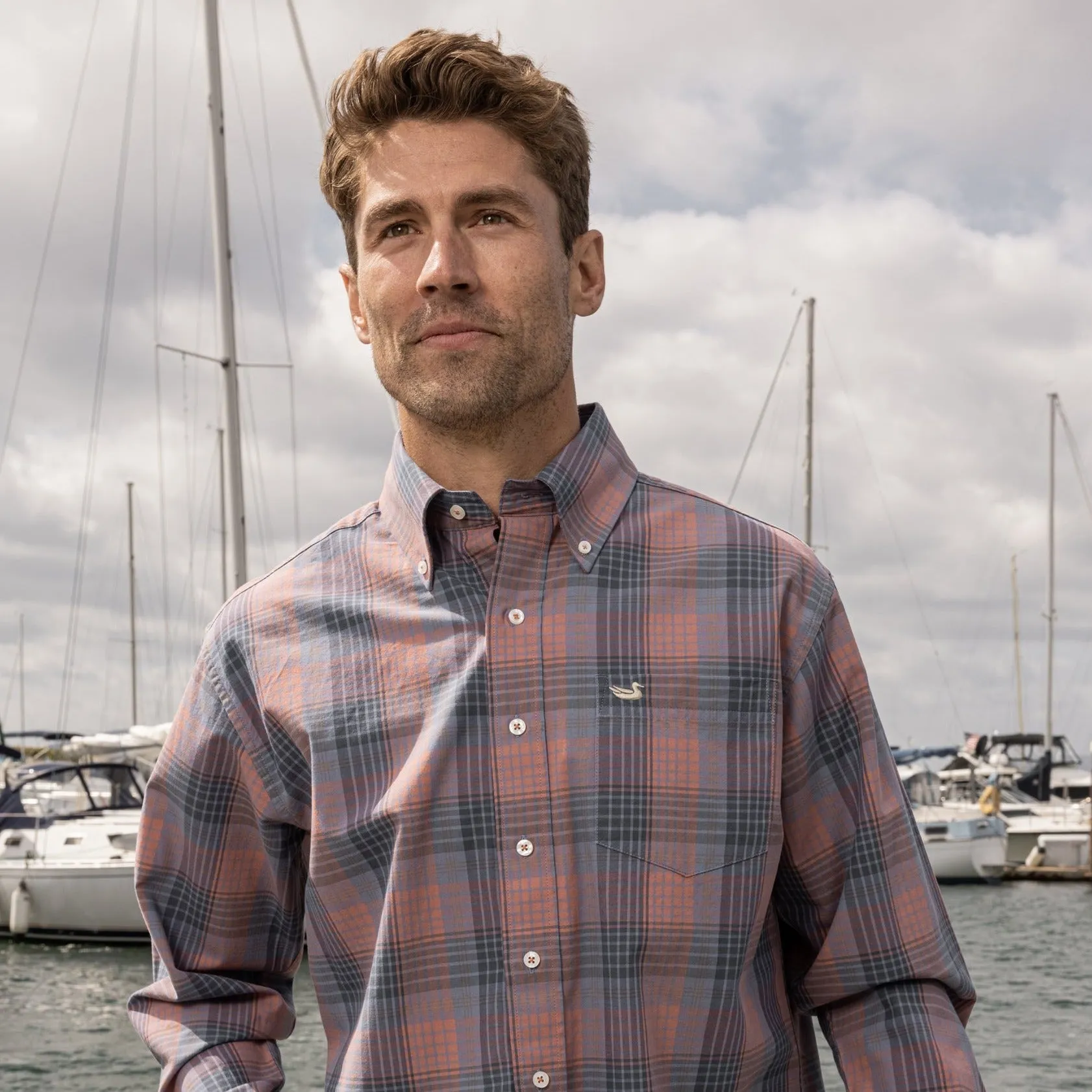 Southern Marsh 21 Barton County Washed Dress Shirt