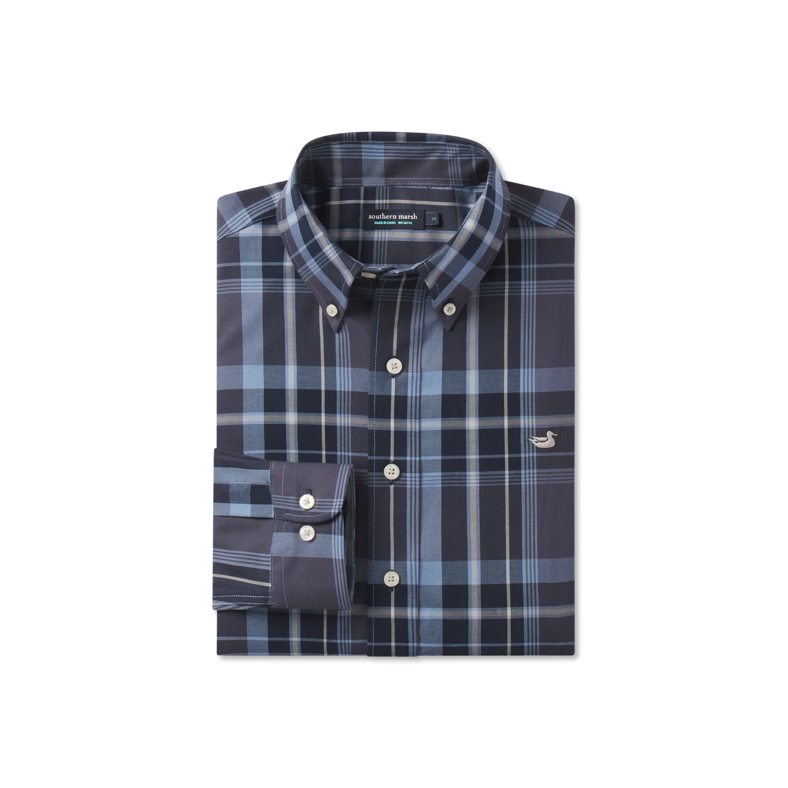 Southern Marsh 21 Bedford Plaid Dress Shirt