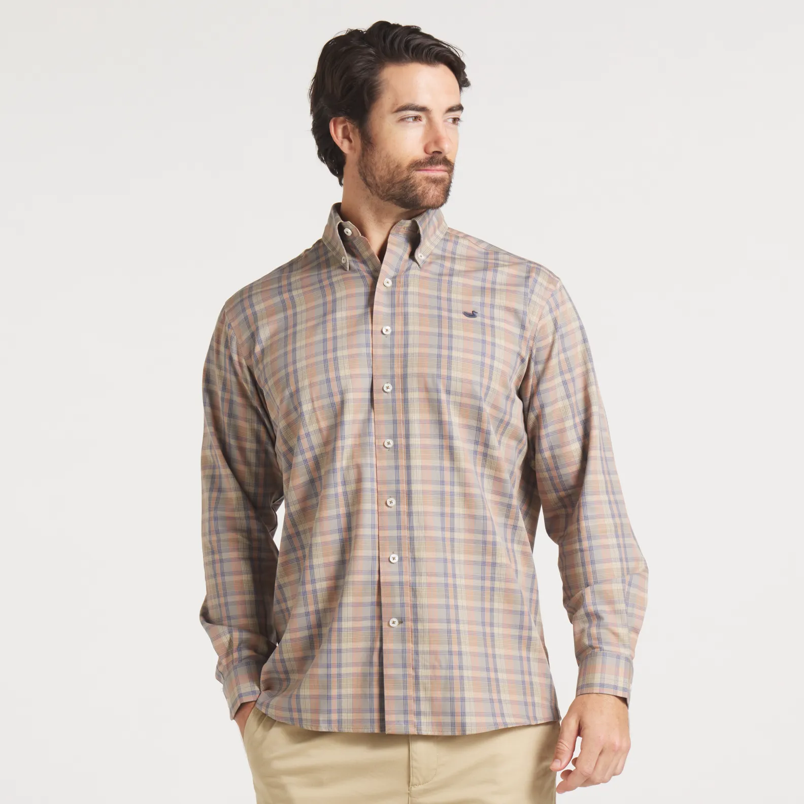 Southern Marsh 21 Benton Grid Dress Shirt