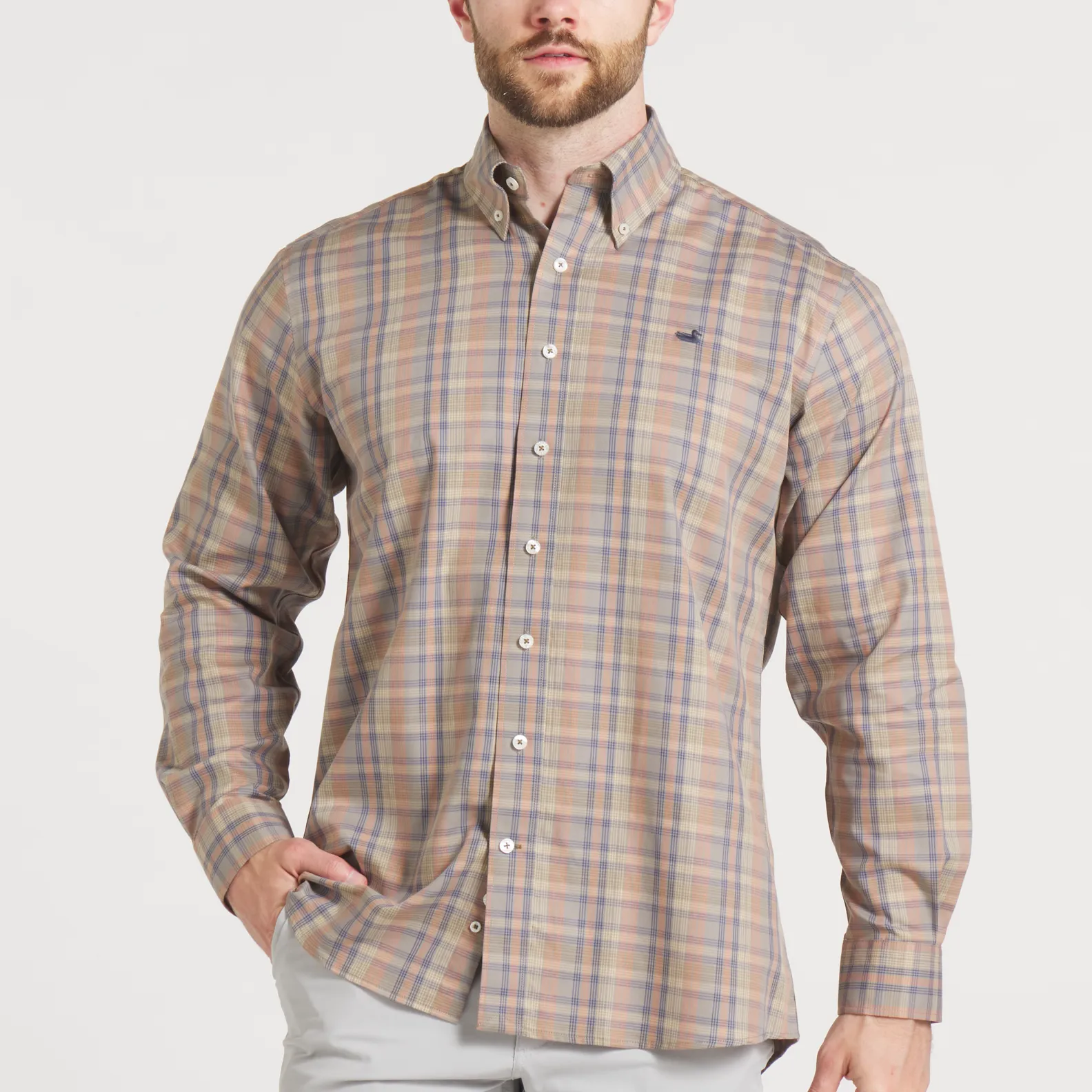 Southern Marsh 21 Benton Grid Dress Shirt