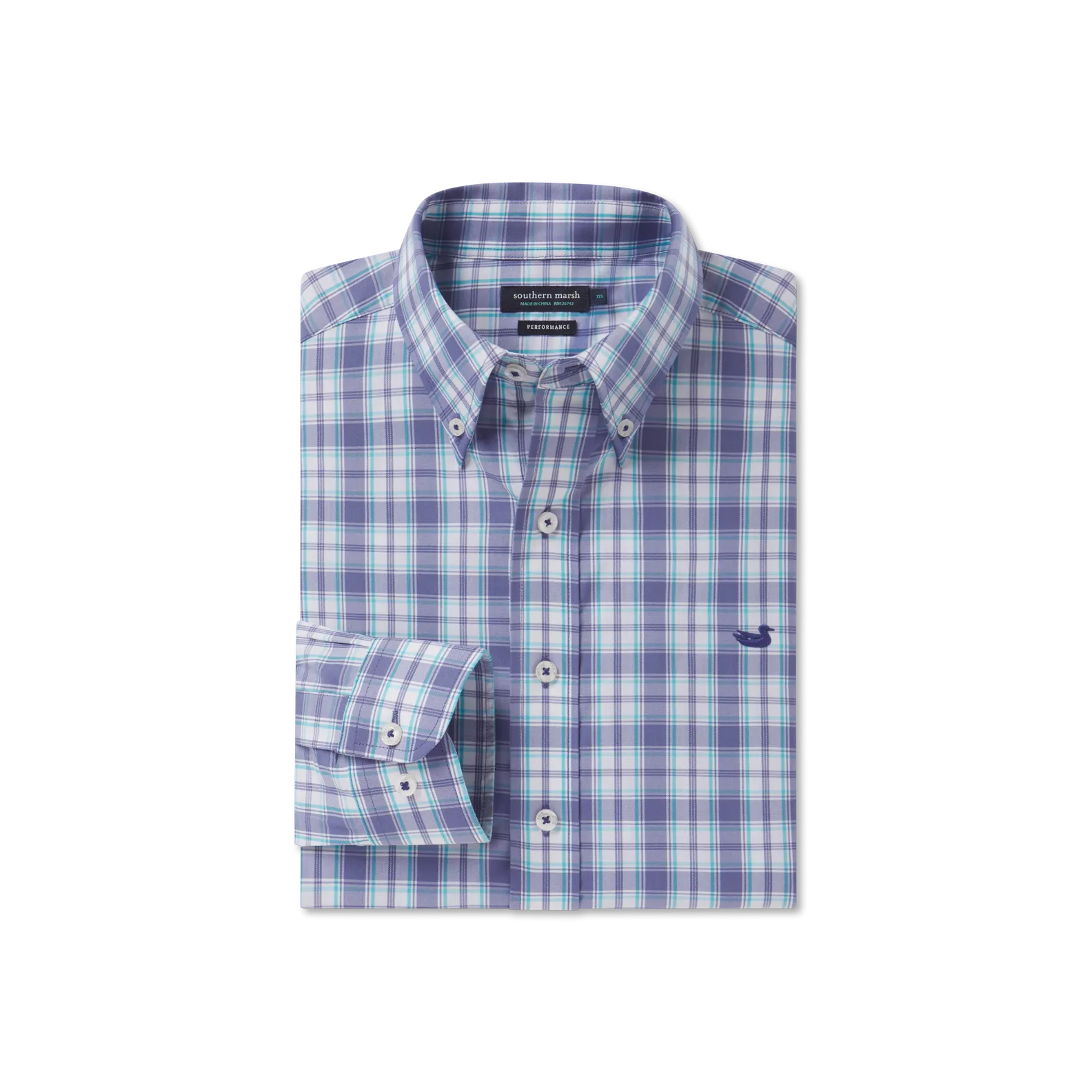 Southern Marsh 21 Benton Performance Plaid Dress Shirt