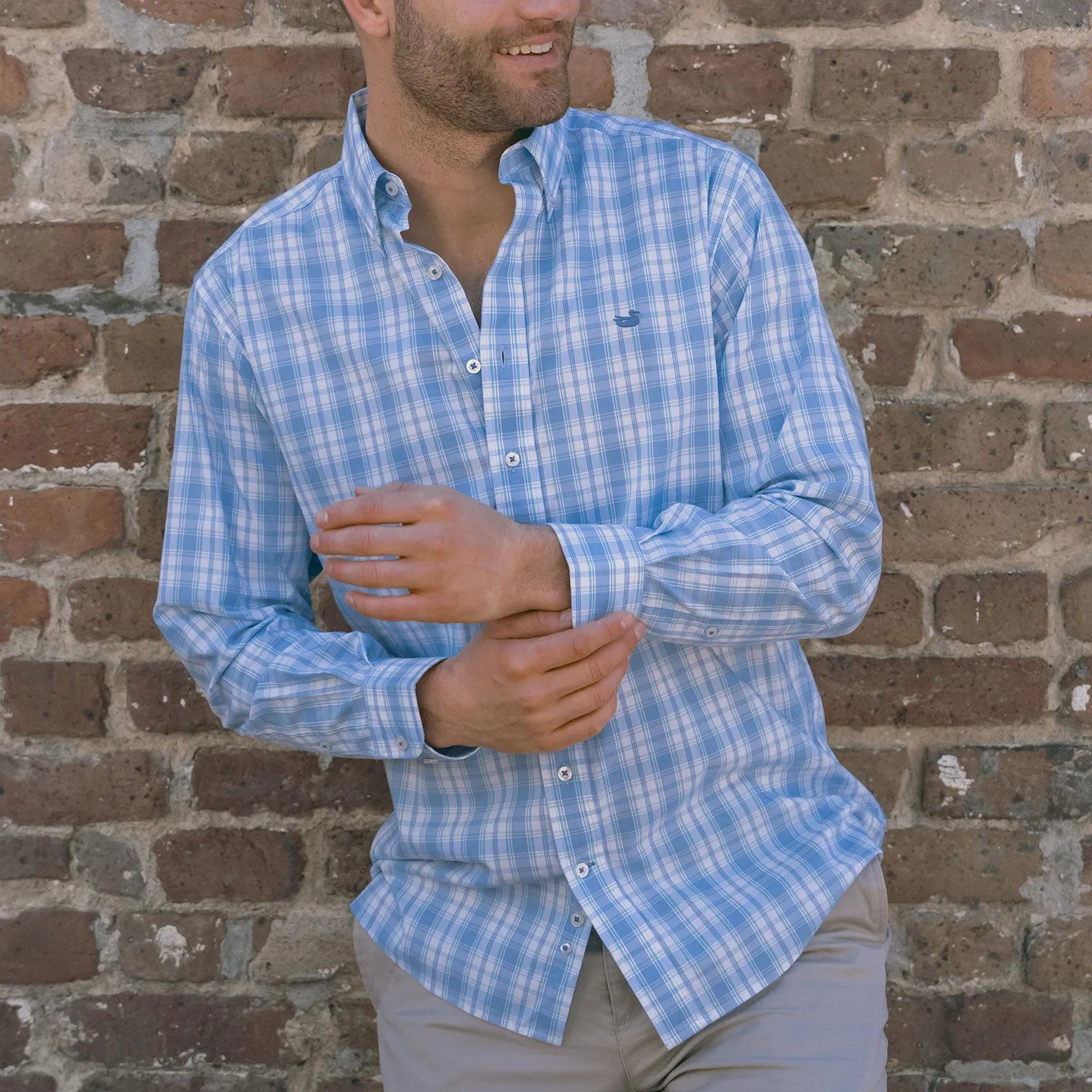 Southern Marsh 21 Benton Performance Plaid Dress Shirt