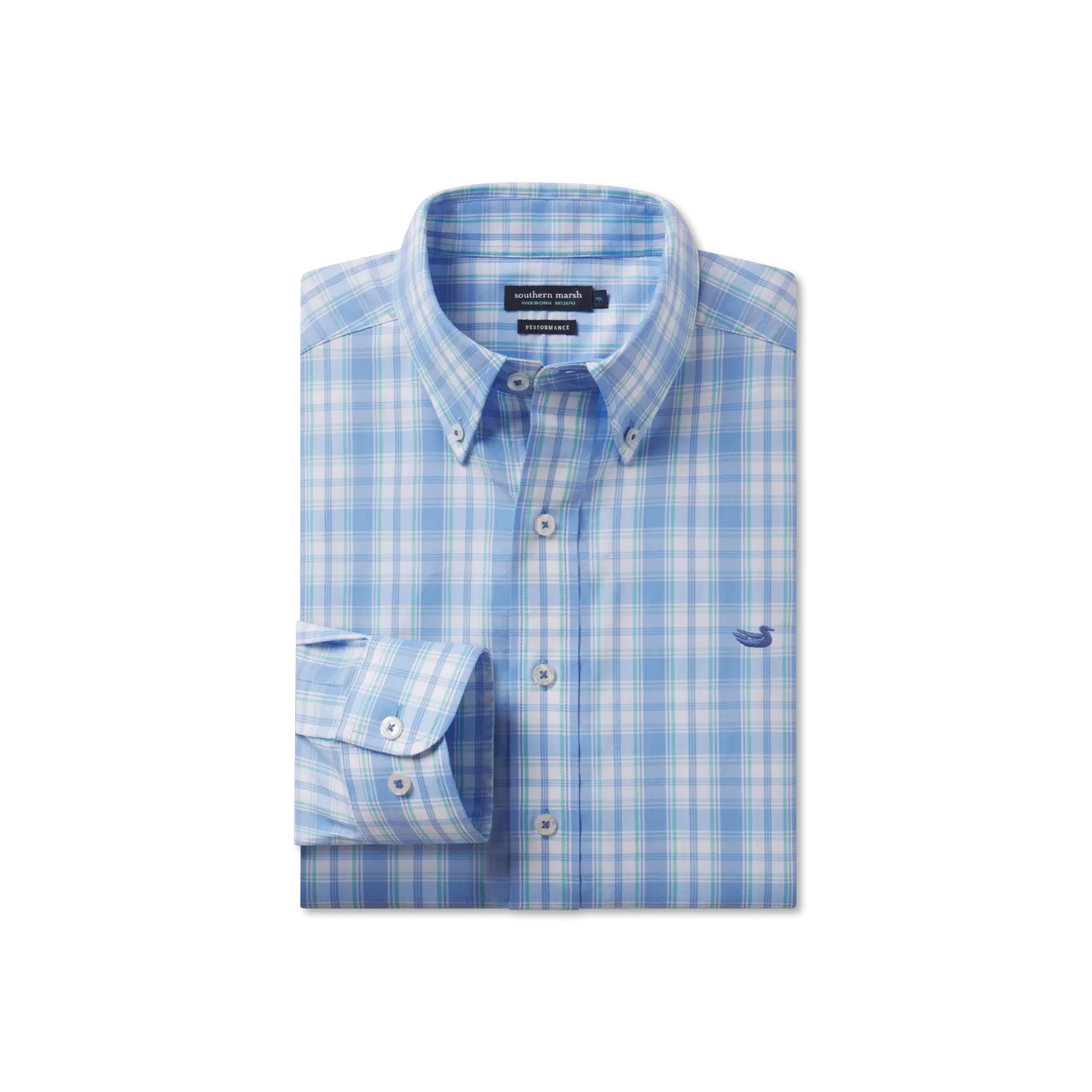 Southern Marsh 21 Benton Performance Plaid Dress Shirt