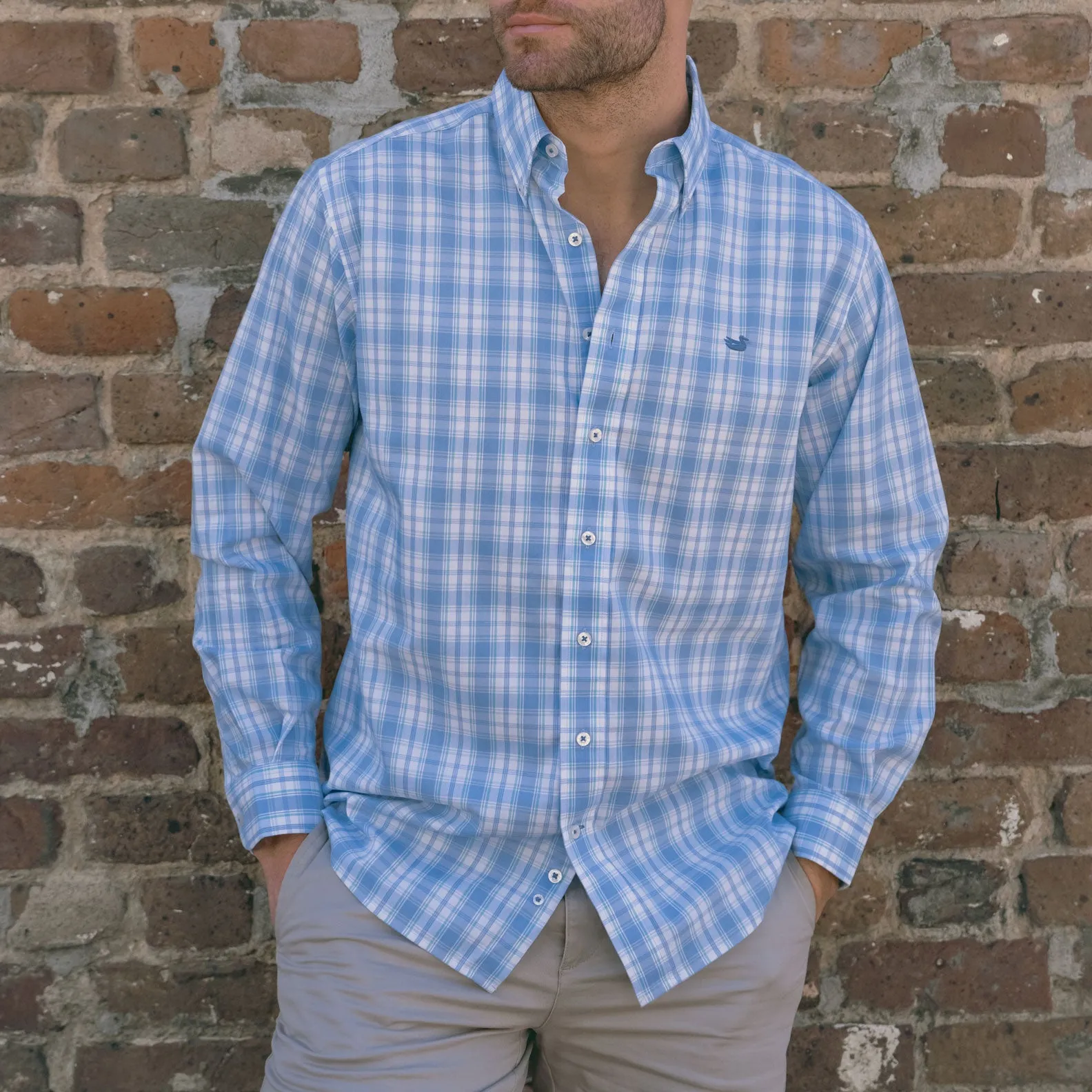Southern Marsh 21 Benton Performance Plaid Dress Shirt