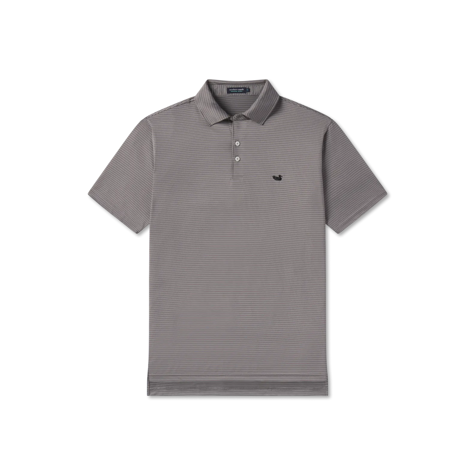 Southern Marsh 21 Bermuda Performance Polo - Clearwater Stripe
