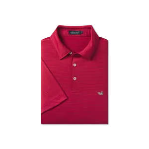 Southern Marsh 21 Bermuda Performance Polo - Clearwater Stripe