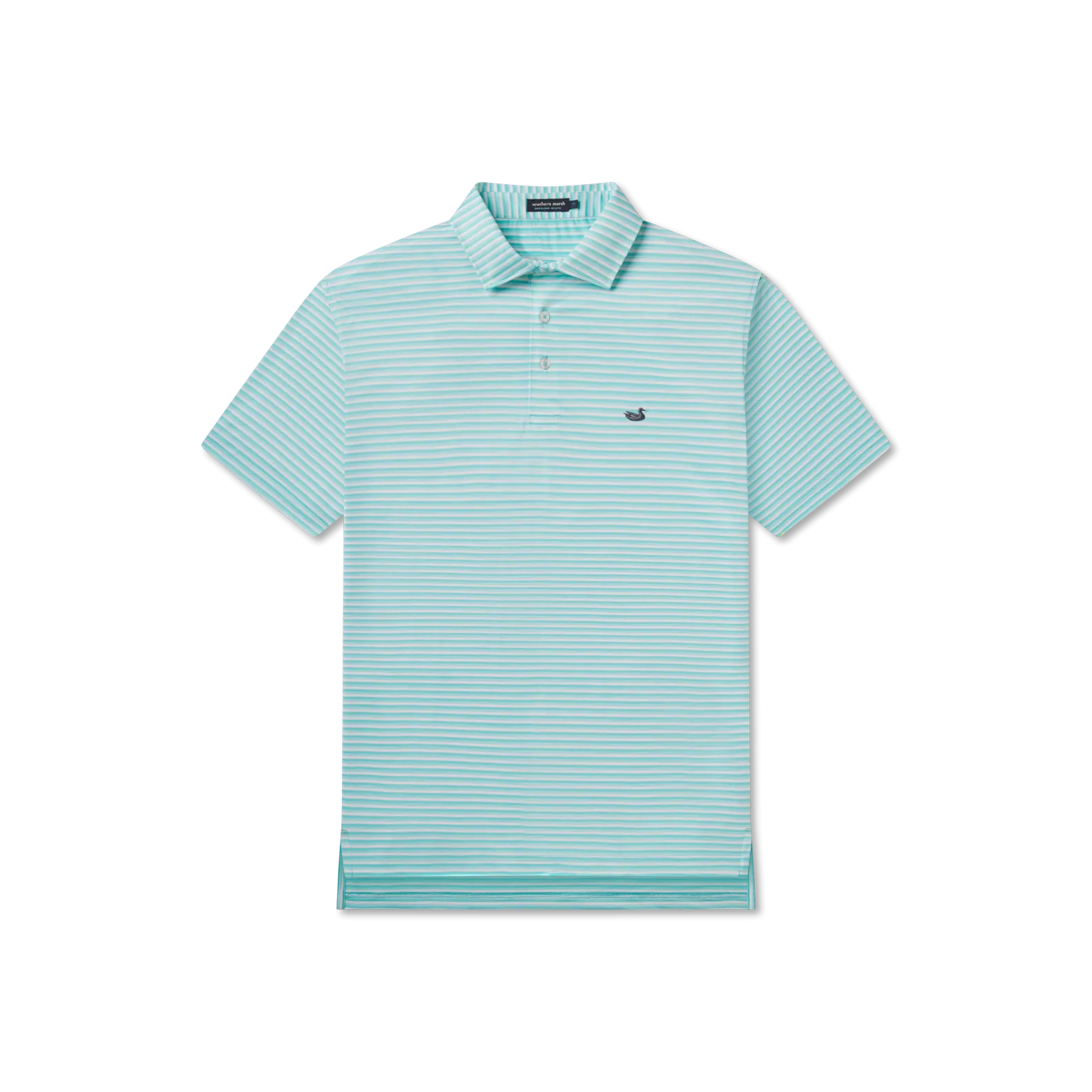 Southern Marsh 21 Bermuda Performance Polo - Domingo Stripe