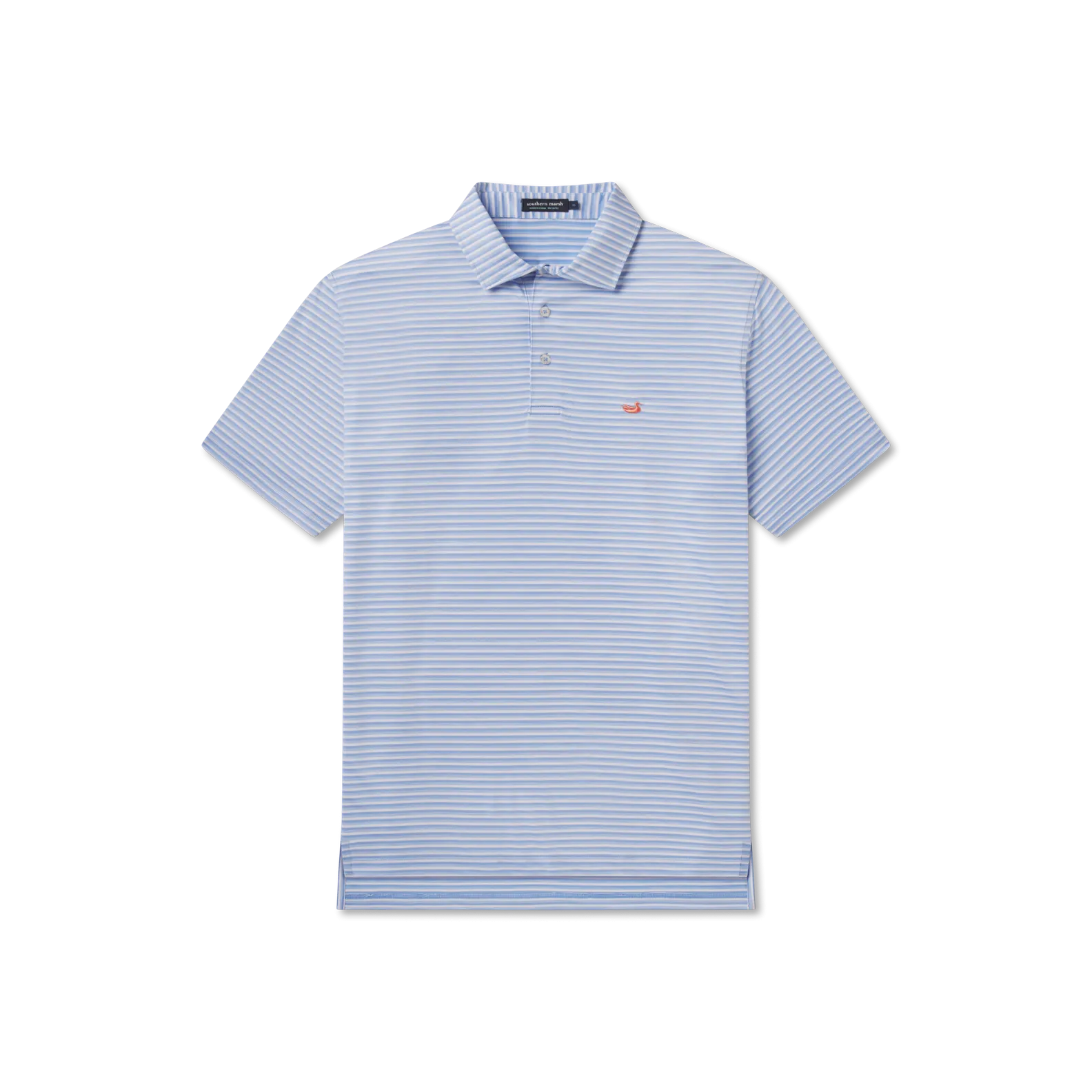 Southern Marsh 21 Bermuda Performance Polo - Domingo Stripe
