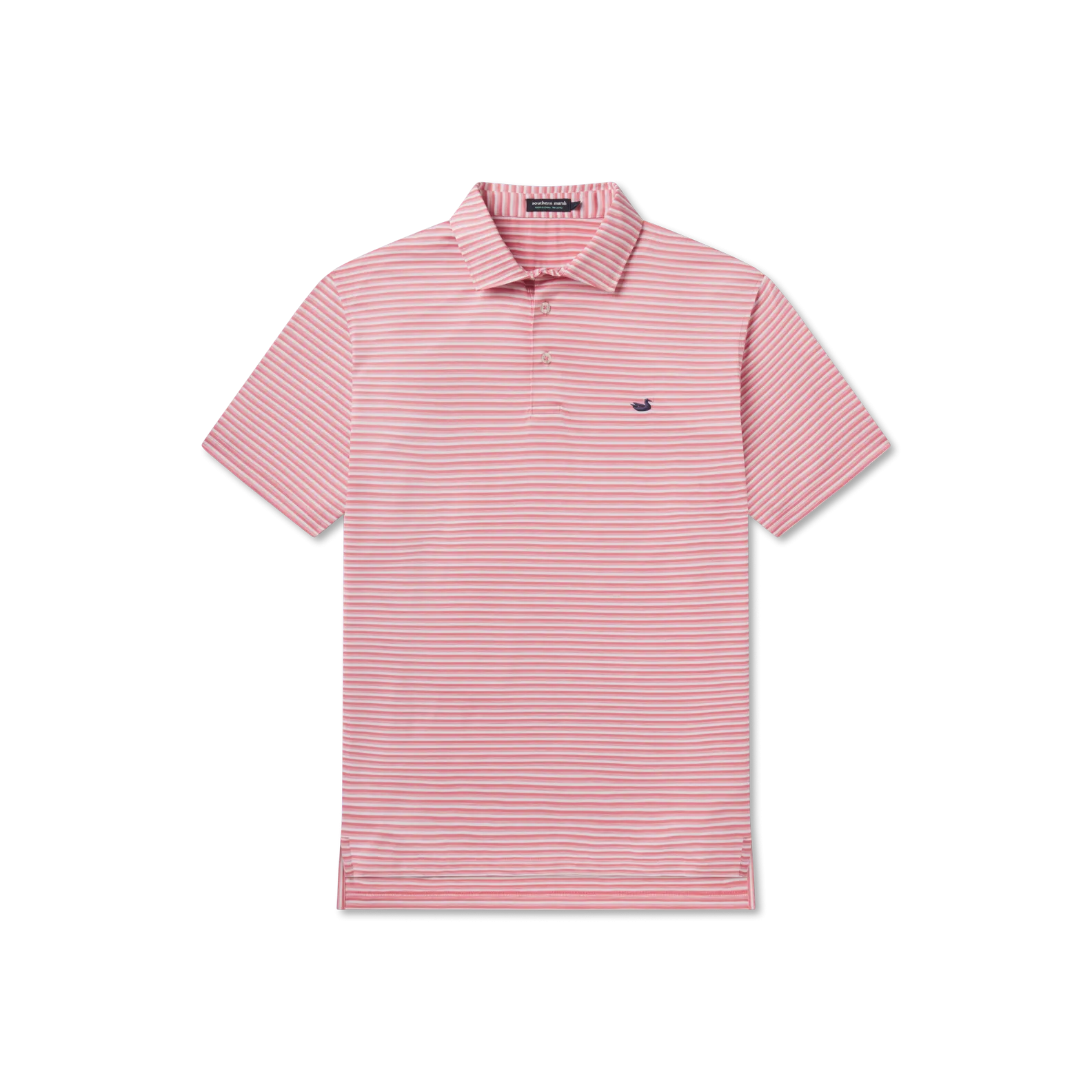 Southern Marsh 21 Bermuda Performance Polo - Domingo Stripe
