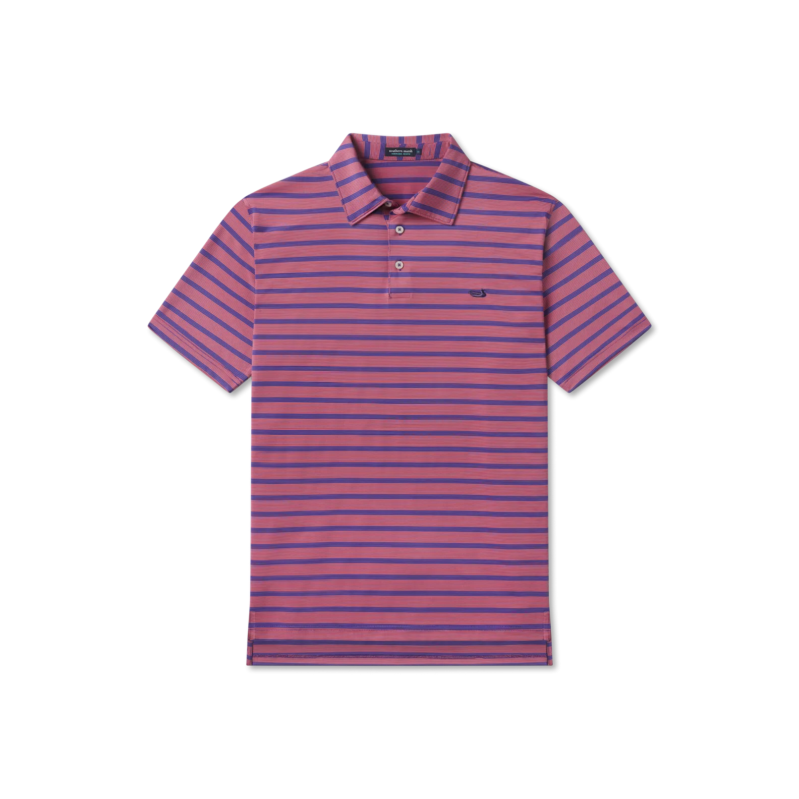 Southern Marsh 21 Bermuda Performance Polo - Panama Stripe