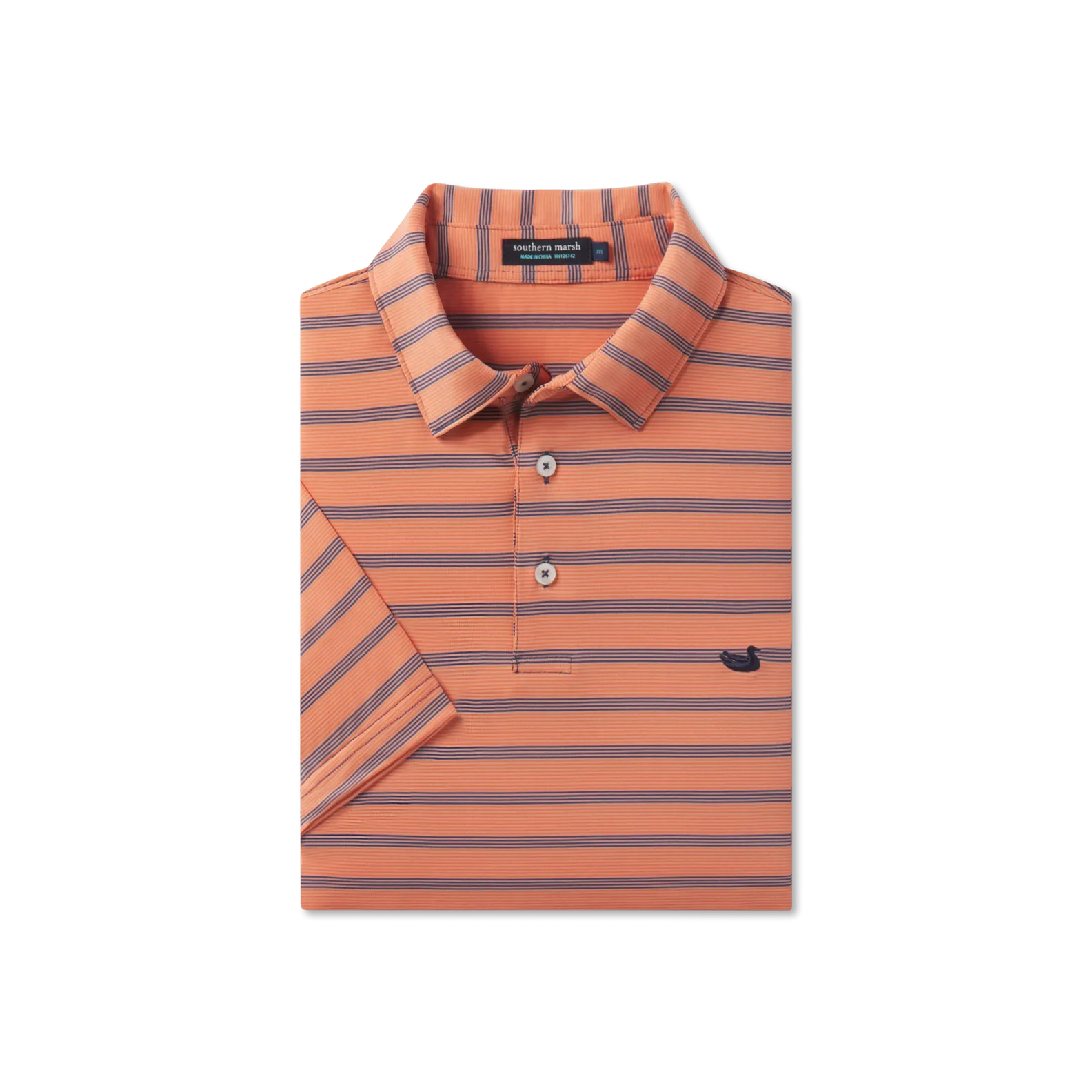 Southern Marsh 21 Bermuda Performance Polo - Panama Stripe