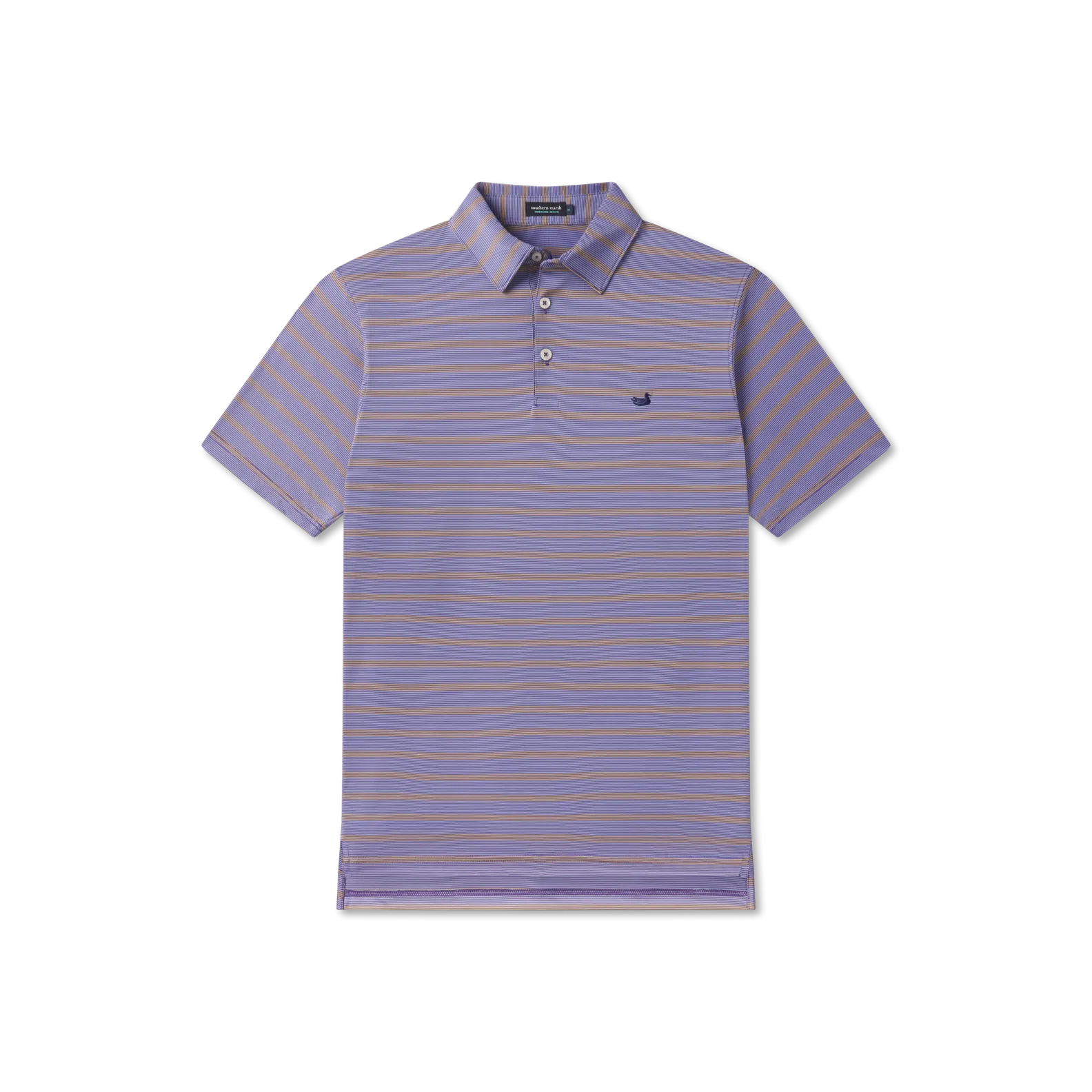 Southern Marsh 21 Bermuda Performance Polo - Panama Stripe