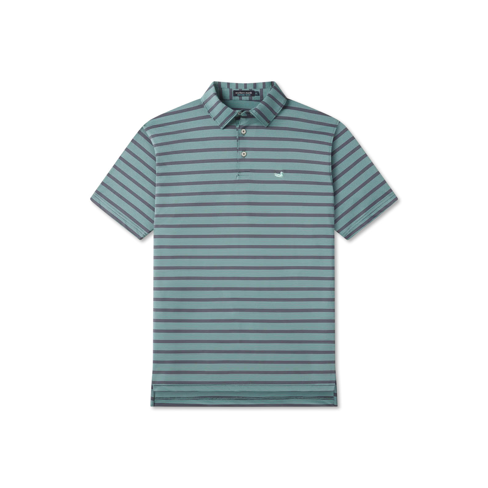 Southern Marsh 21 Bermuda Performance Polo - Panama Stripe