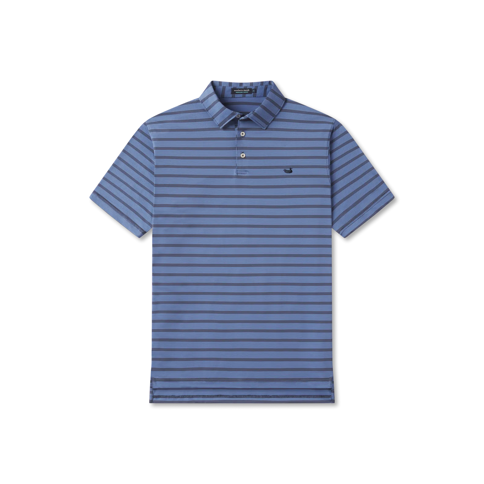 Southern Marsh 21 Bermuda Performance Polo - Panama Stripe