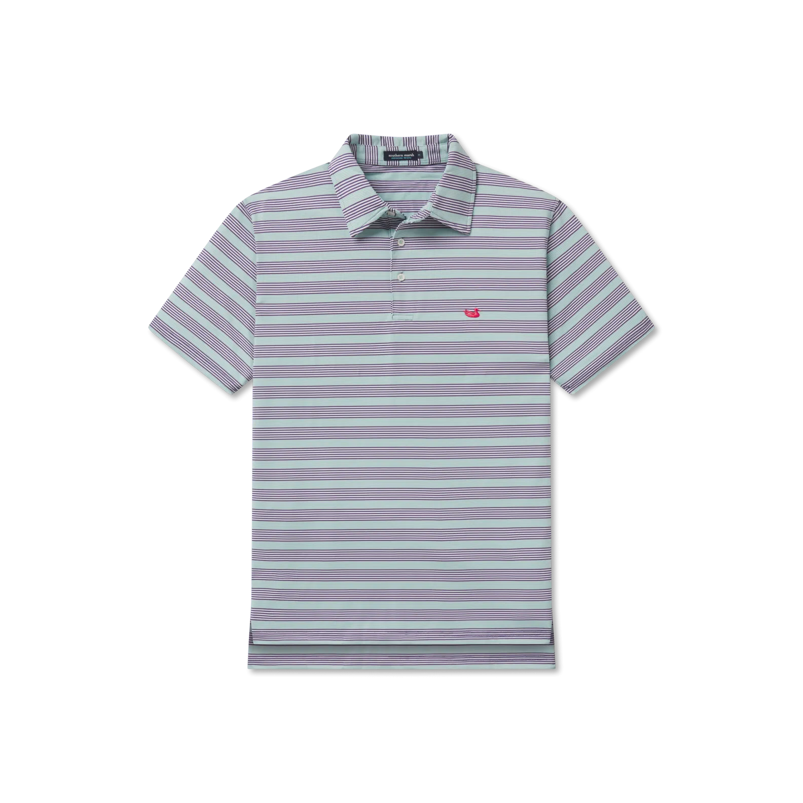 Southern Marsh 21 Bermuda Performance Polo - Pensacola Stripe
