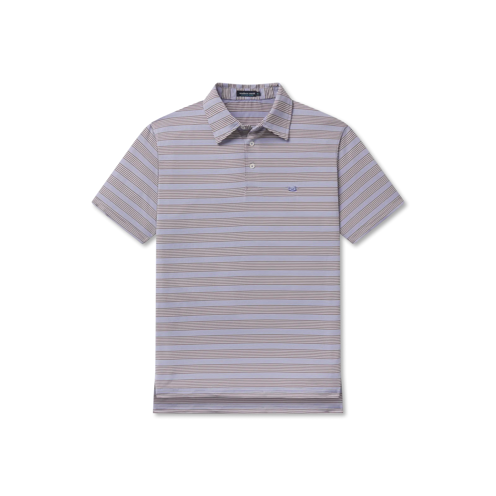 Southern Marsh 21 Bermuda Performance Polo - Pensacola Stripe