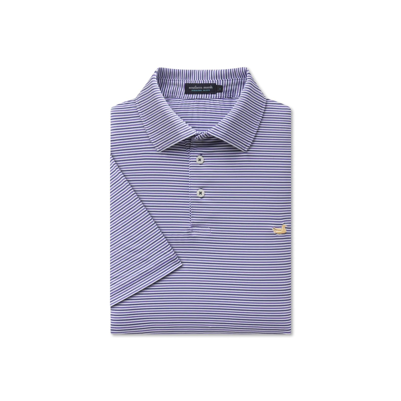 Southern Marsh 21 Bermuda Performance Polo - Sumter Stripe
