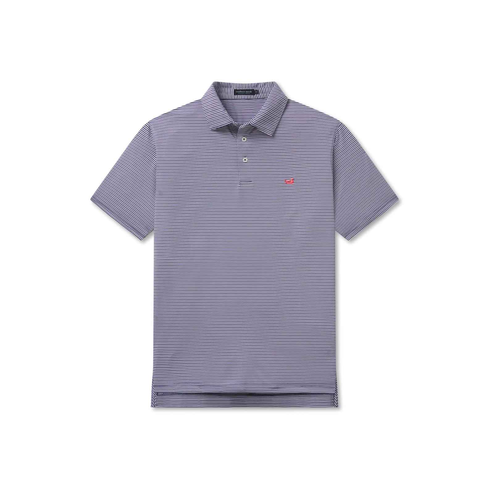 Southern Marsh 21 Bermuda Performance Polo - Sumter Stripe
