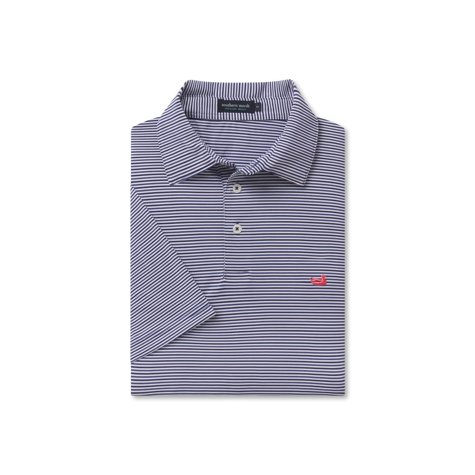 Southern Marsh 21 Bermuda Performance Polo - Sumter Stripe