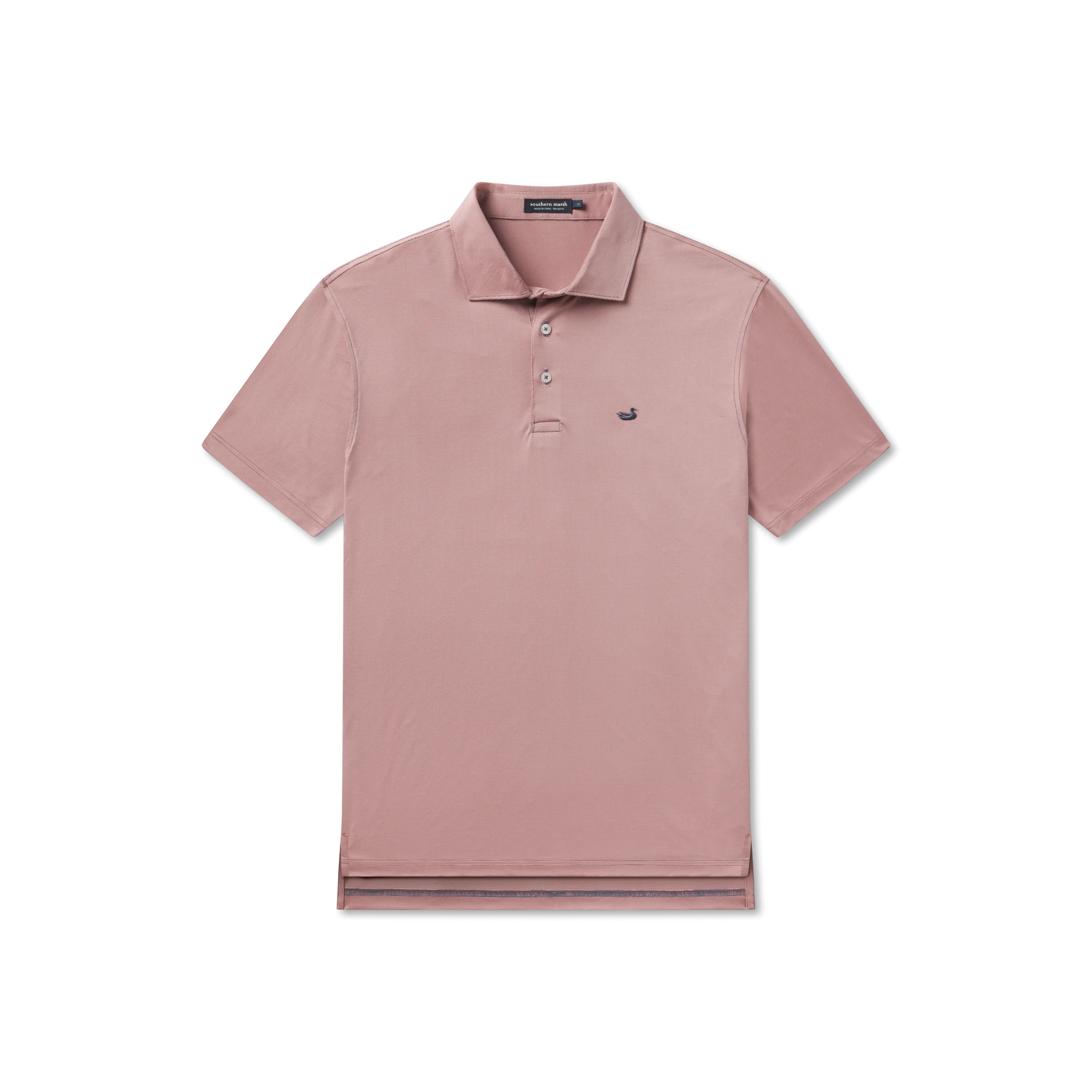 Southern Marsh 21 Bermuda Performance Polo - Wellington Stripe