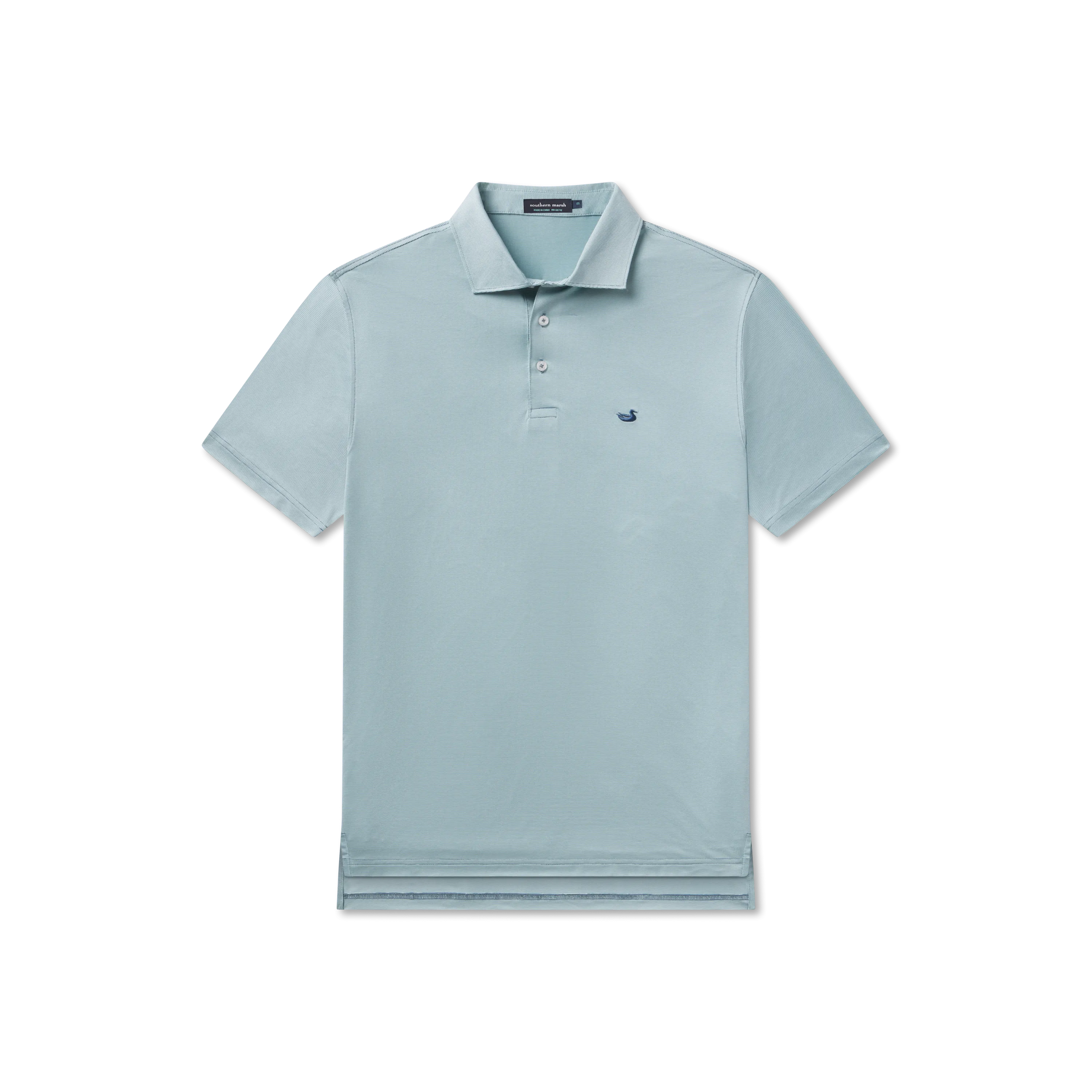 Southern Marsh 21 Bermuda Performance Polo - Wellington Stripe