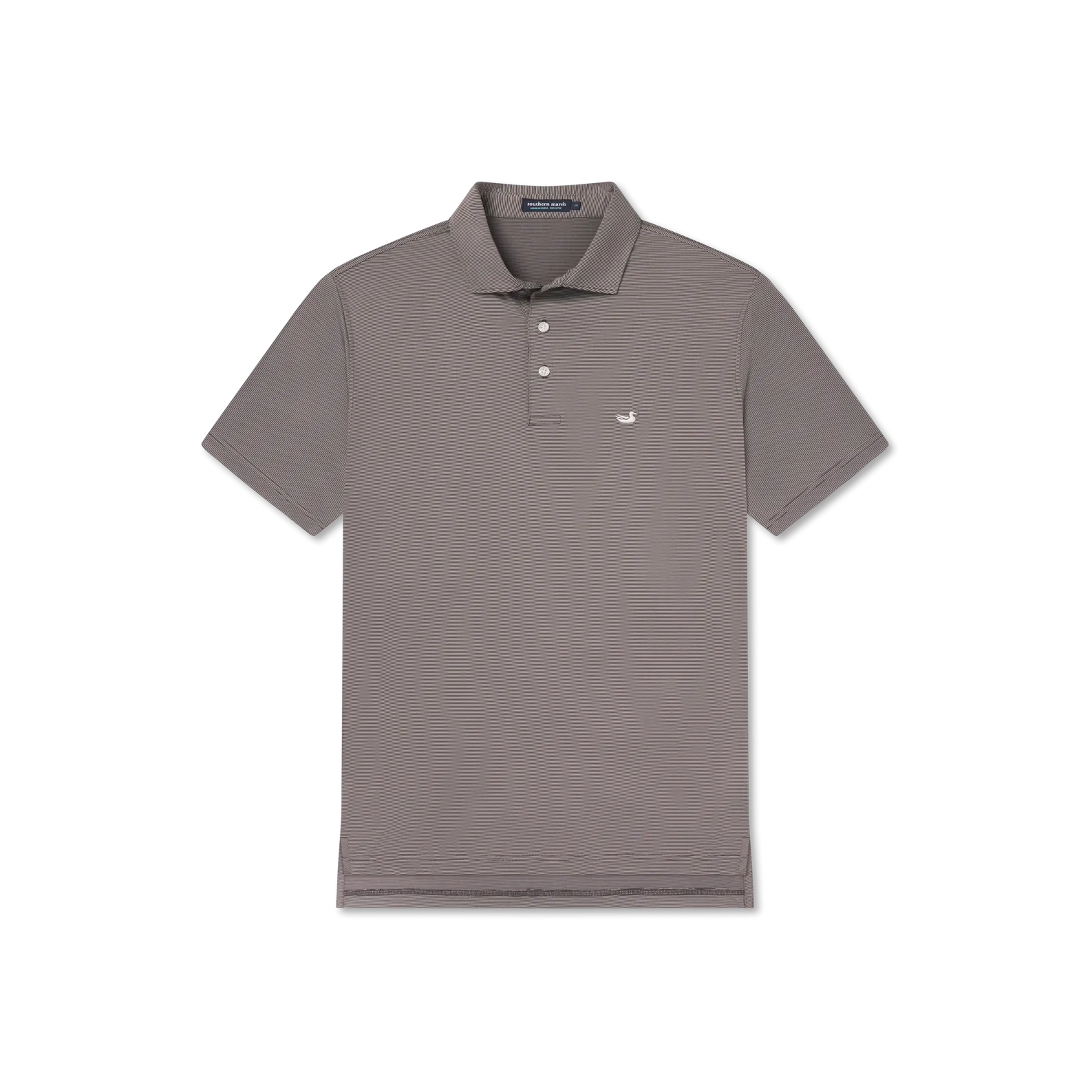 Southern Marsh 21 Bermuda Performance Polo - Wellington Stripe