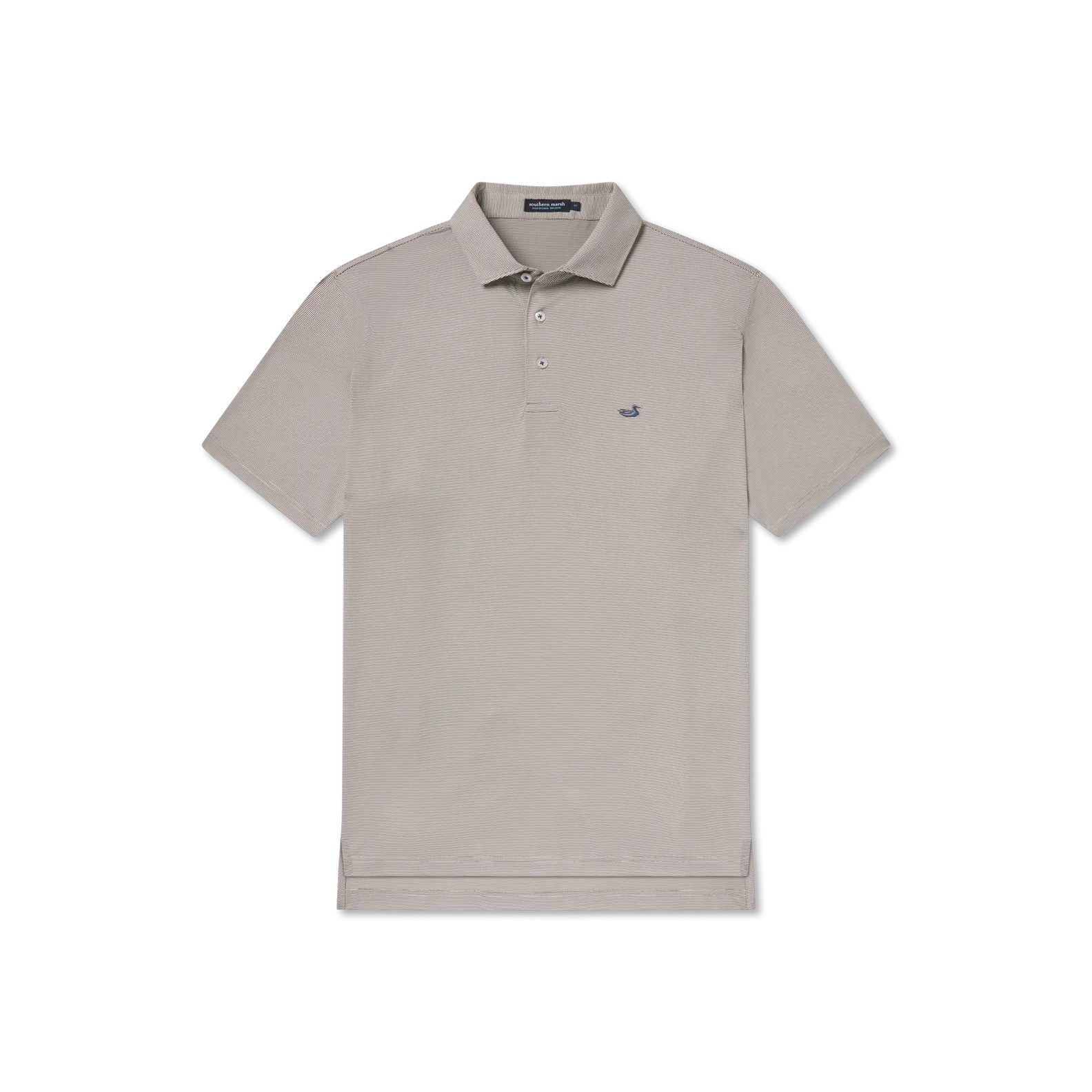 Southern Marsh 21 Bermuda Performance Polo - Wellington Stripe