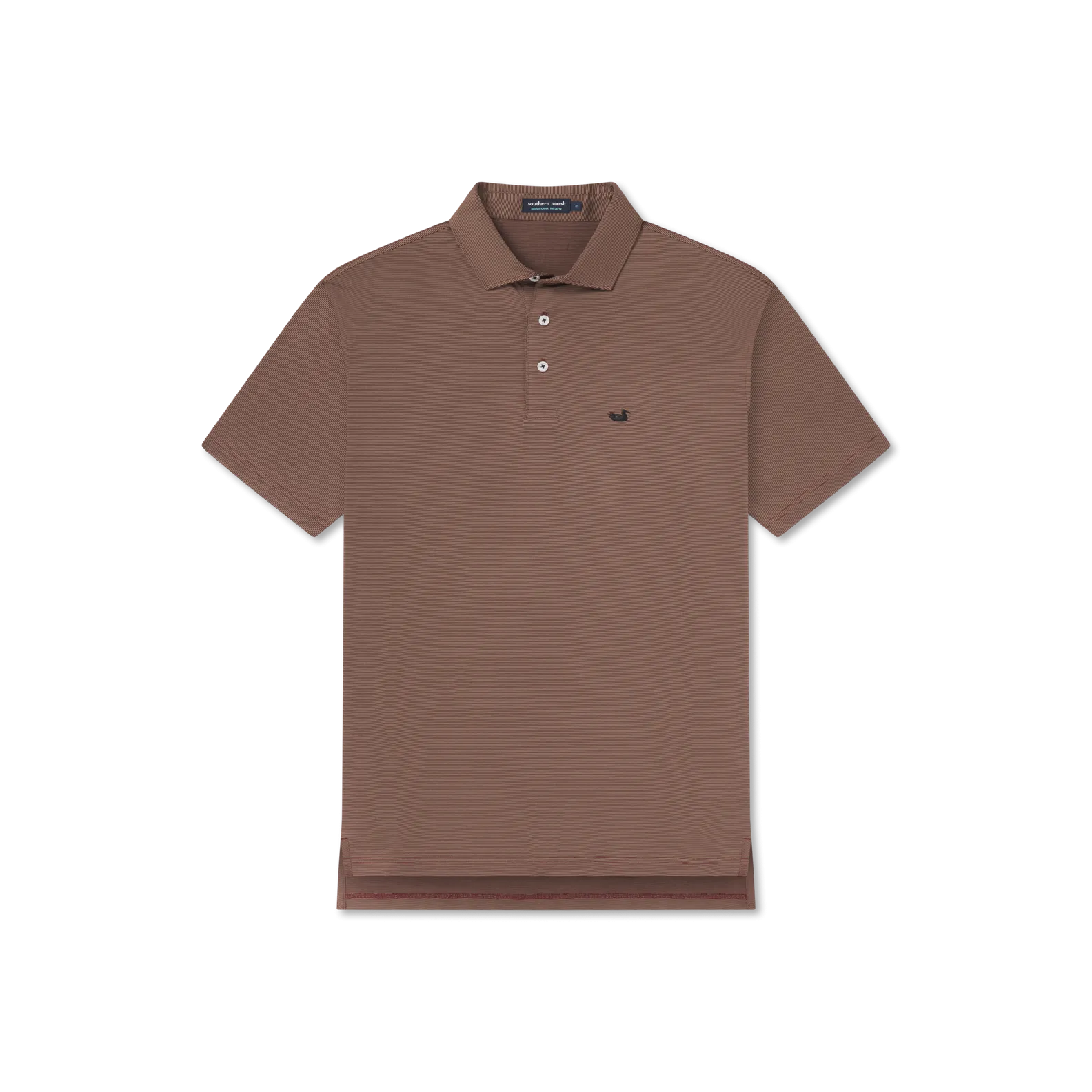 Southern Marsh 21 Bermuda Performance Polo - Wellington Stripe