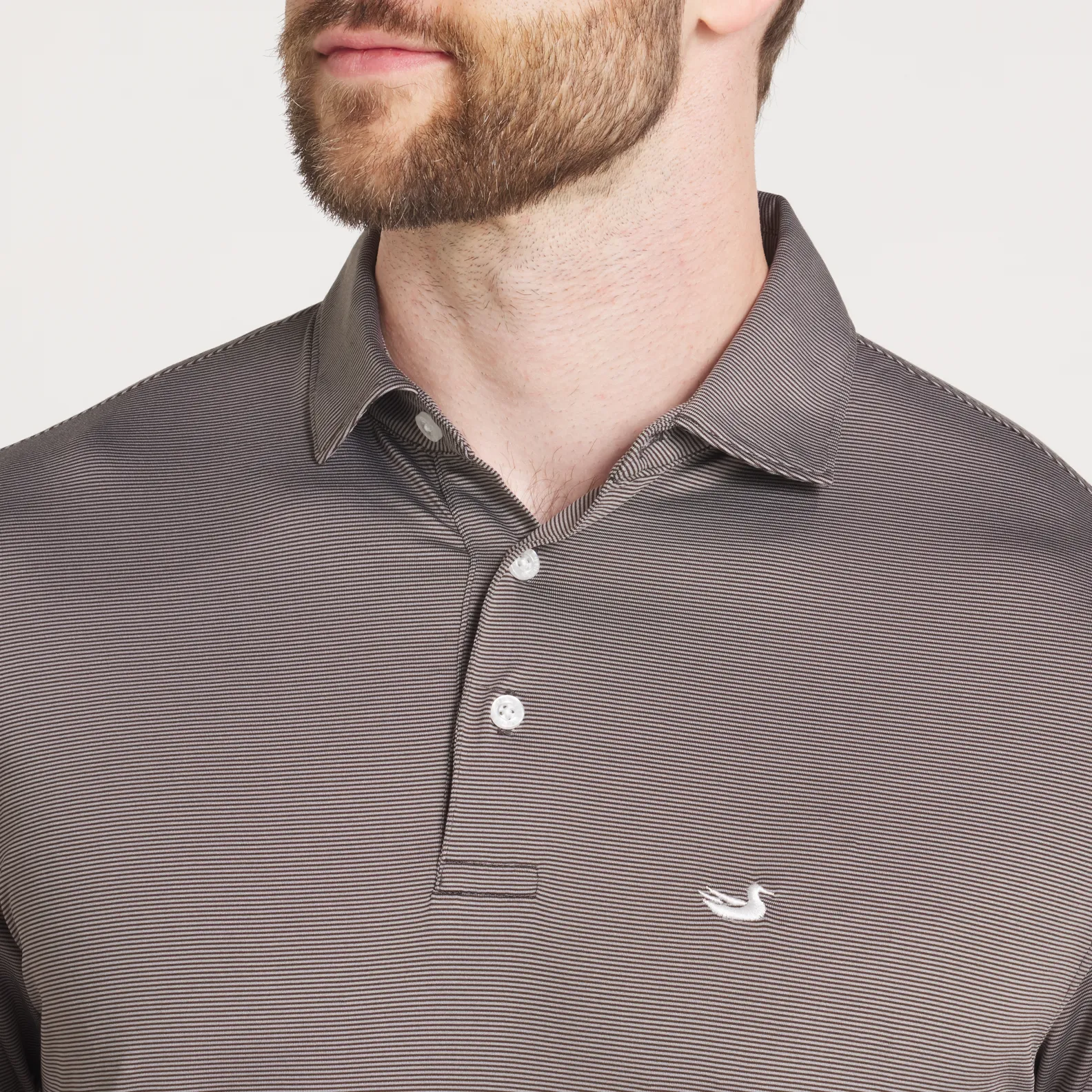 Southern Marsh 21 Bermuda Performance Polo - Wellington Stripe