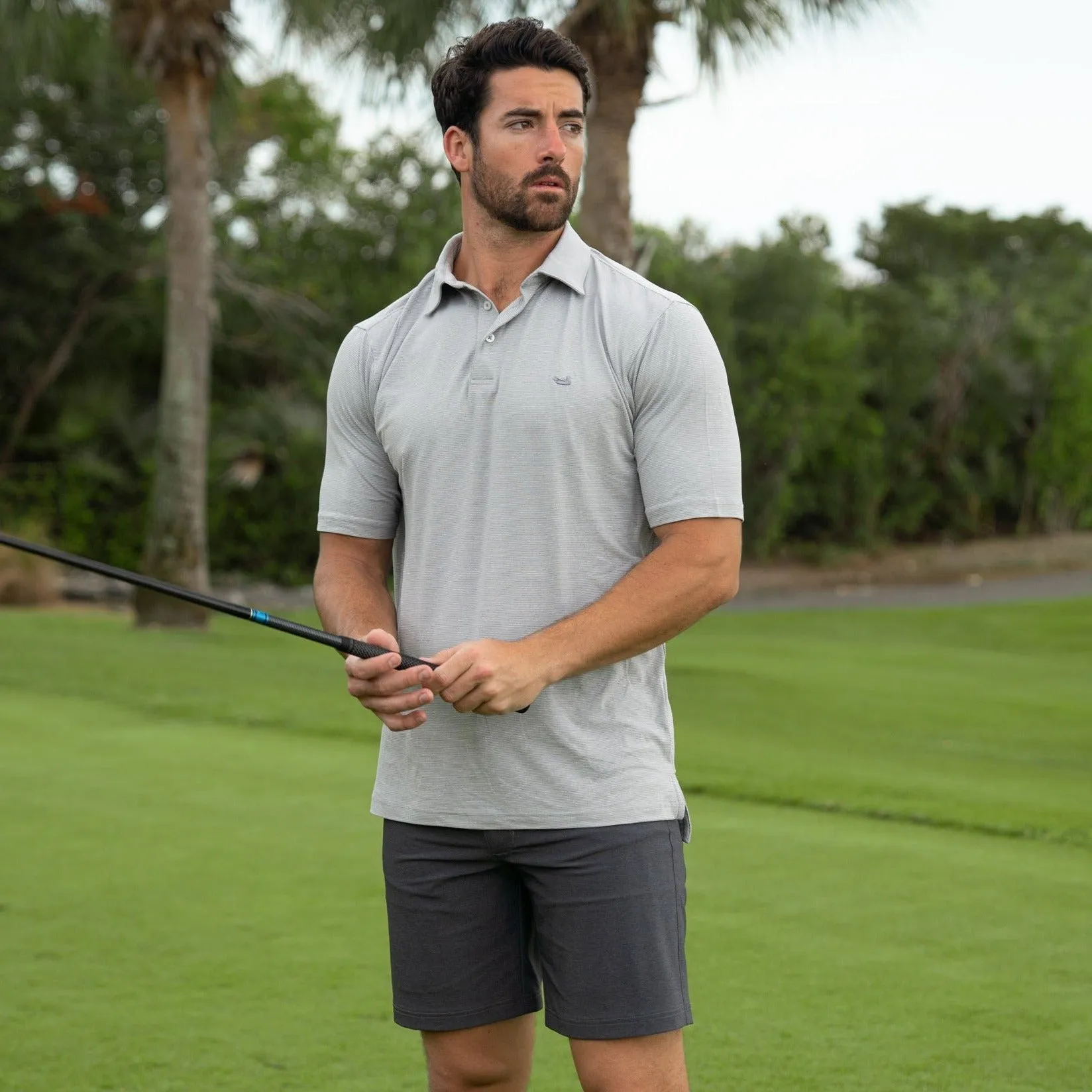 Southern Marsh 21 Biscayne Heather Performance Polo