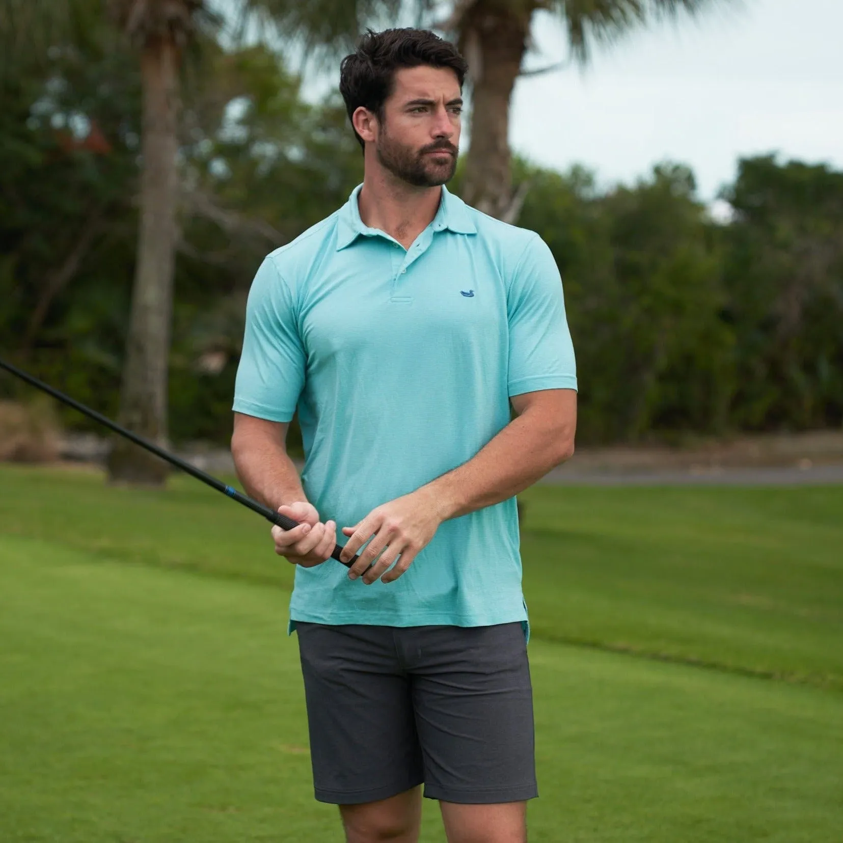 Southern Marsh 21 Biscayne Heather Performance Polo
