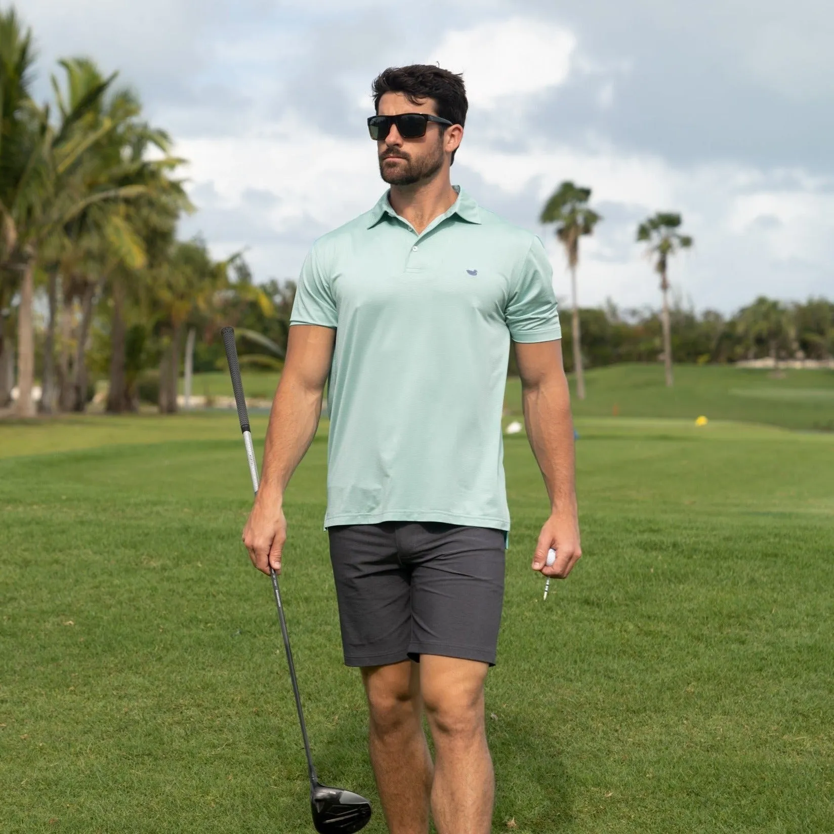 Southern Marsh 21 Biscayne Heather Performance Polo