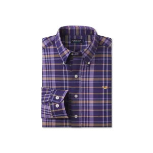 Southern Marsh 21 Blanco Plaid Dress Shirt