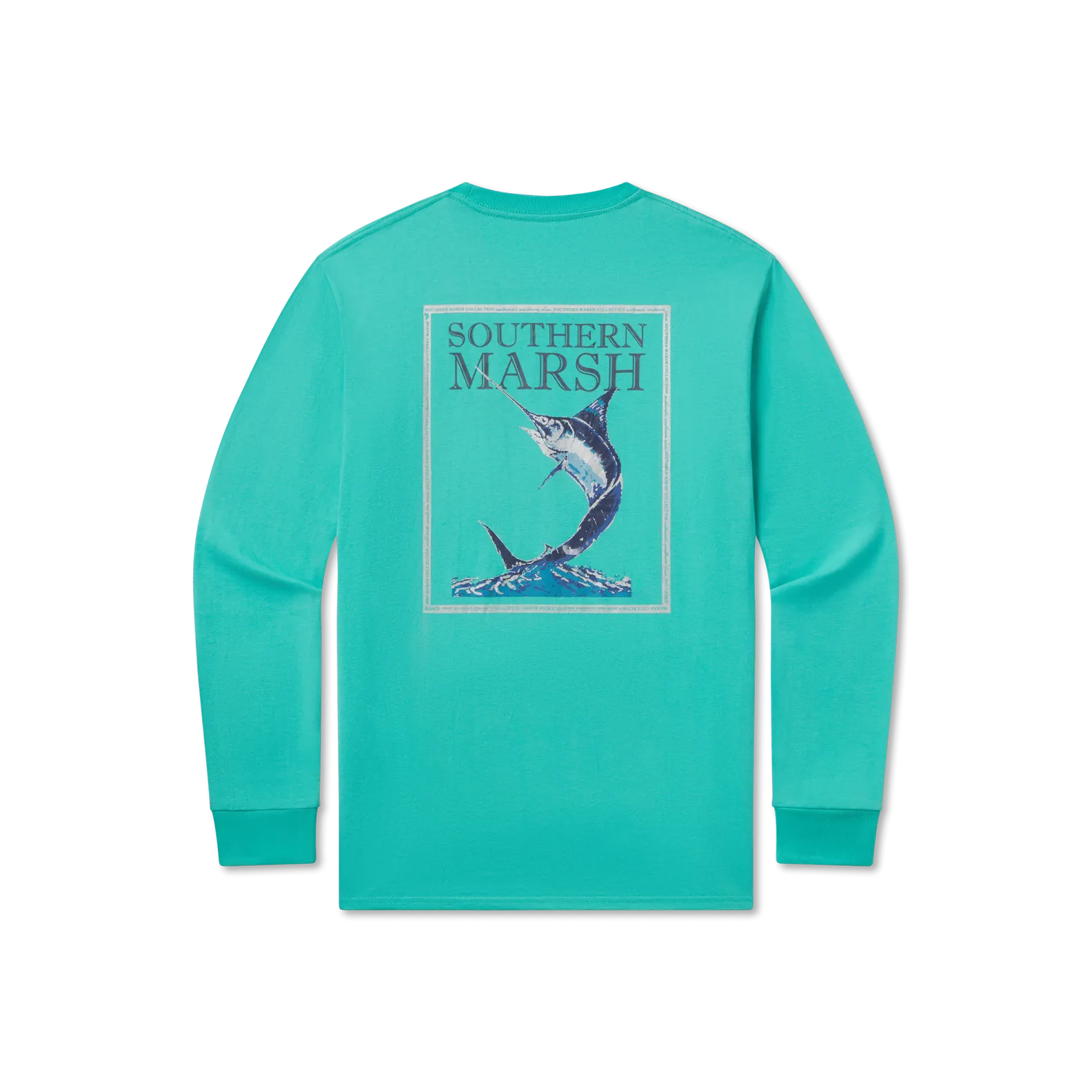 Southern Marsh 21 Blue Marlin Fishing Tee - Long Sleeve