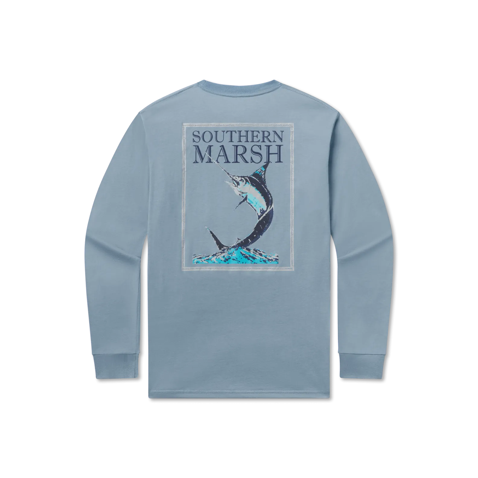 Southern Marsh 21 Blue Marlin Fishing Tee - Long Sleeve