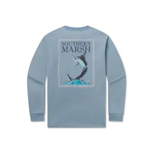Southern Marsh 21 Blue Marlin Fishing Tee - Long Sleeve