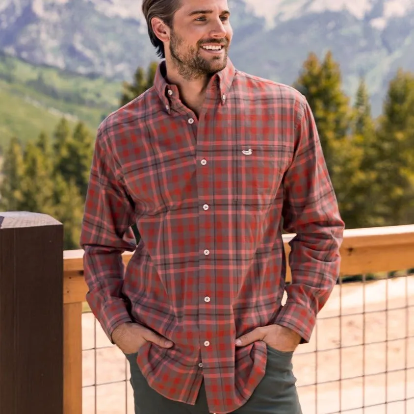 Southern Marsh 21 Boundary Washed Plaid Dress Shirt
