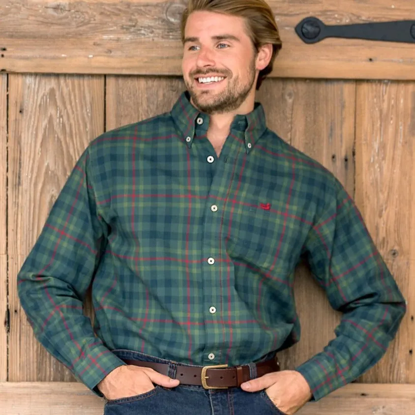 Southern Marsh 21 Boundary Washed Plaid Dress Shirt