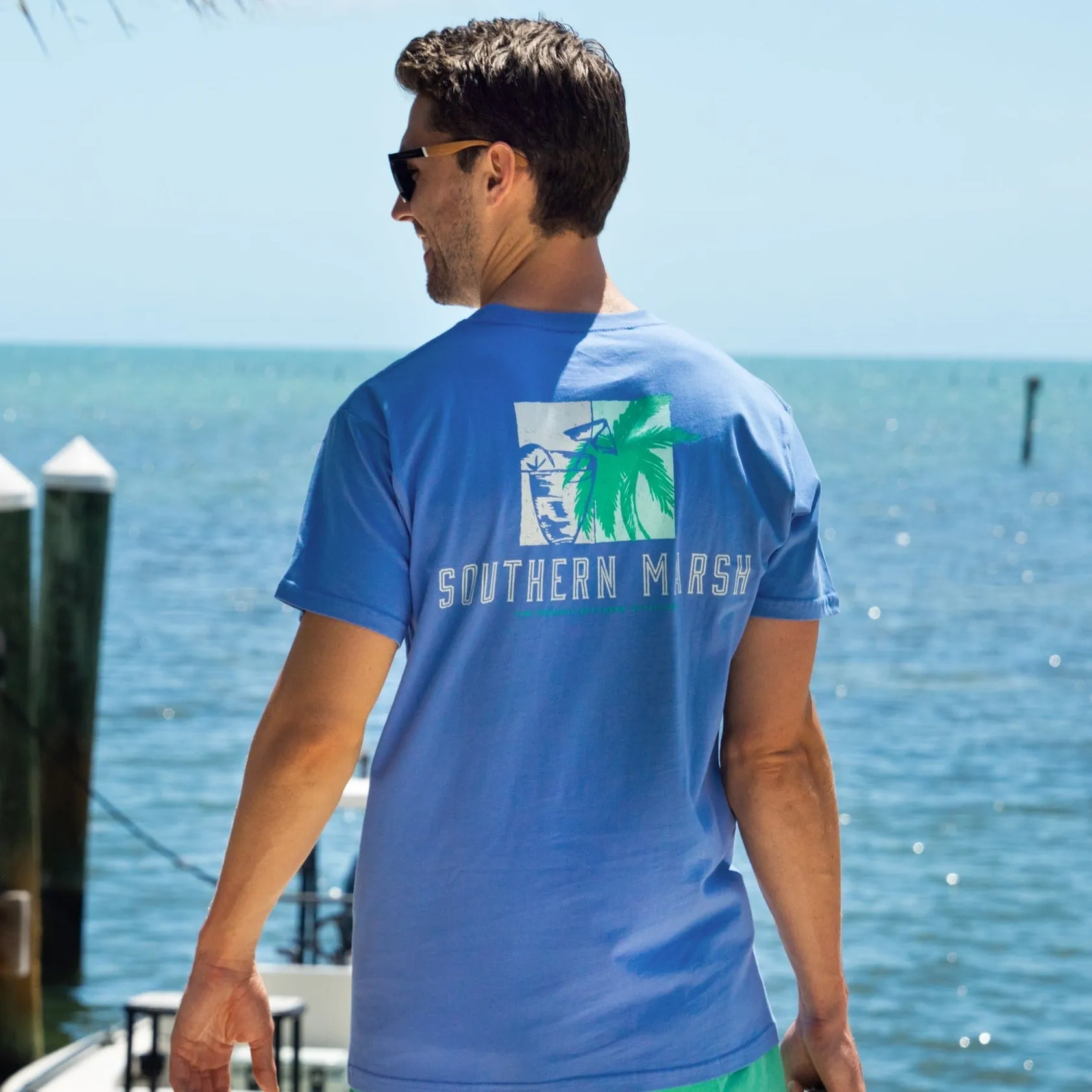Southern Marsh 21 Branding Collection Tee - Beach Drinks