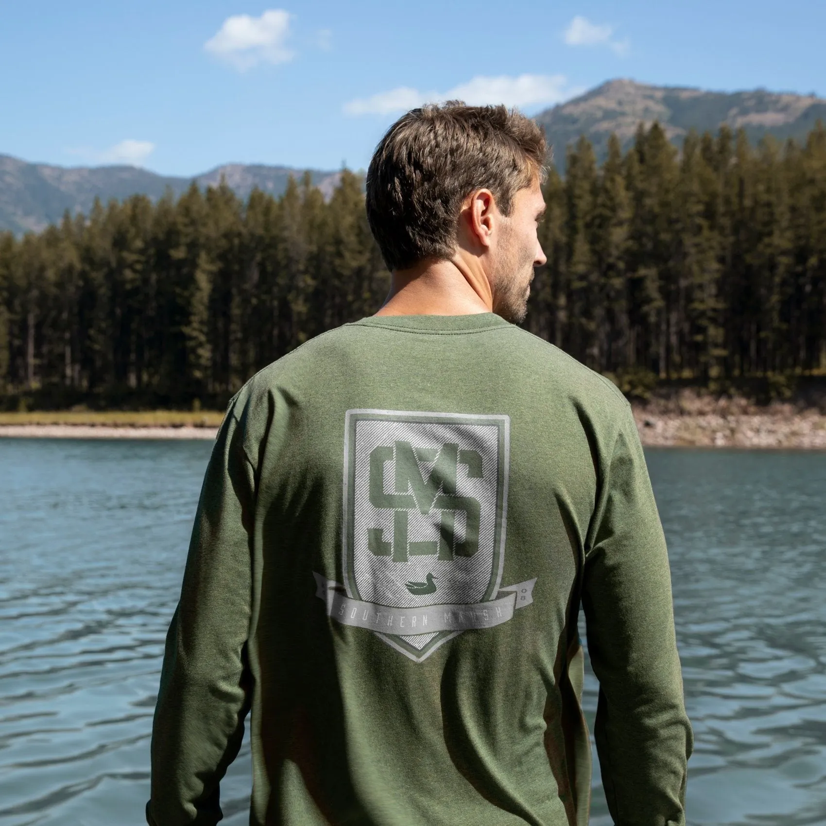 Southern Marsh 21 Branding Collection Tee - Crest - Long Sleeve