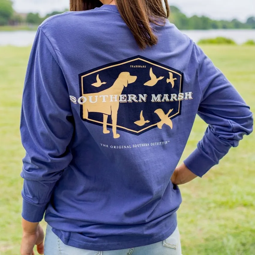 Southern Marsh 21 Branding Collection Tee - Hunting Dog - Long Sleeve
