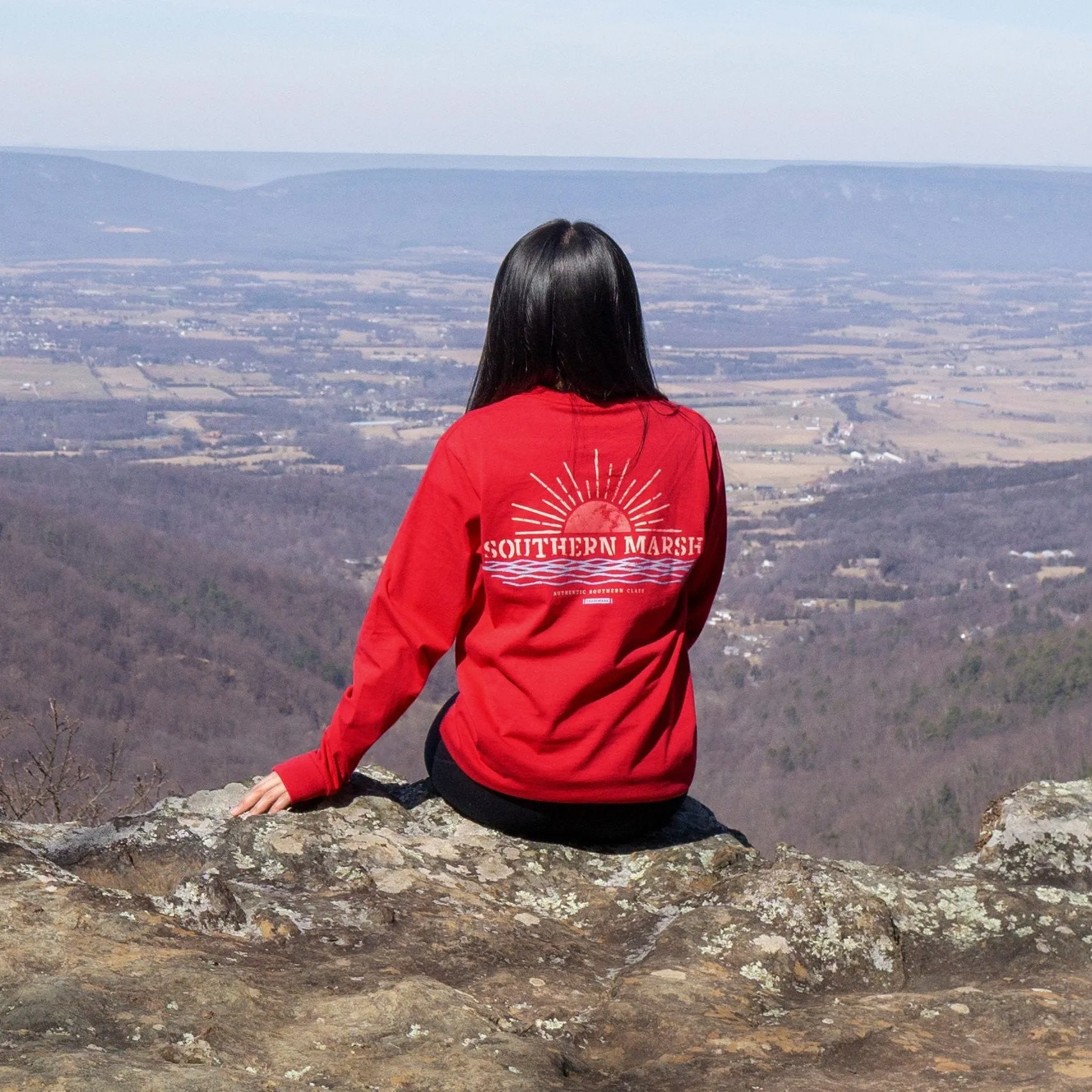 Southern Marsh 21 Branding Collection Tee - Sunset - Long Sleeve