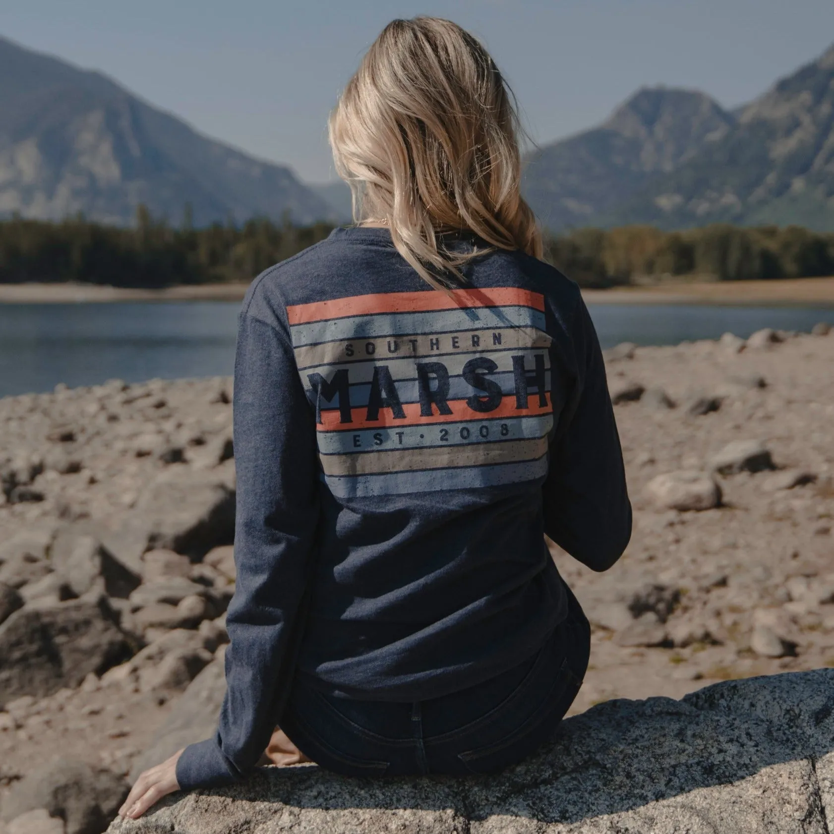 Southern Marsh 21 Branding Tee - Color Bars - Long Sleeve