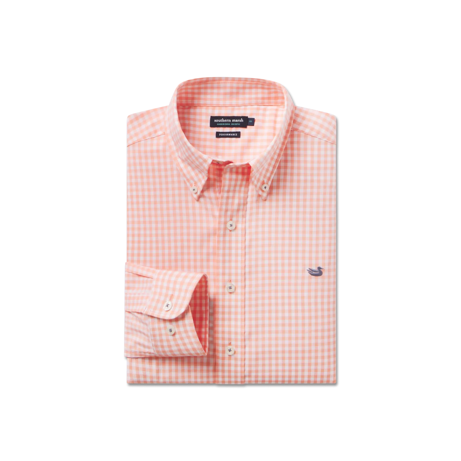Southern Marsh 21 Brentwood Gingham Performance Dress Shirt