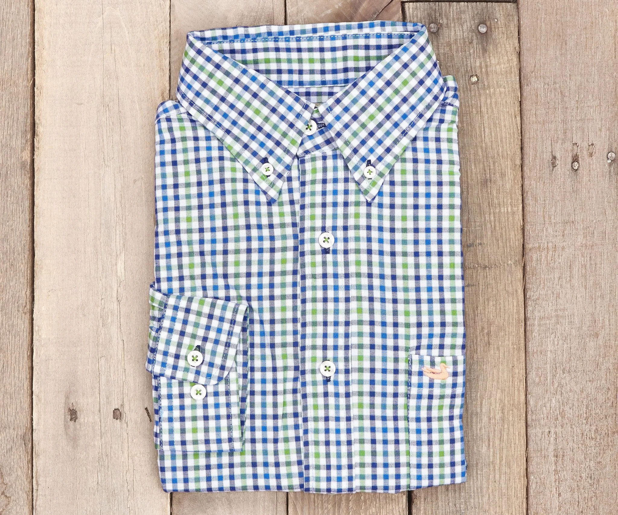 Southern Marsh 21 Cashiers Washed Gingham Dress Shirt