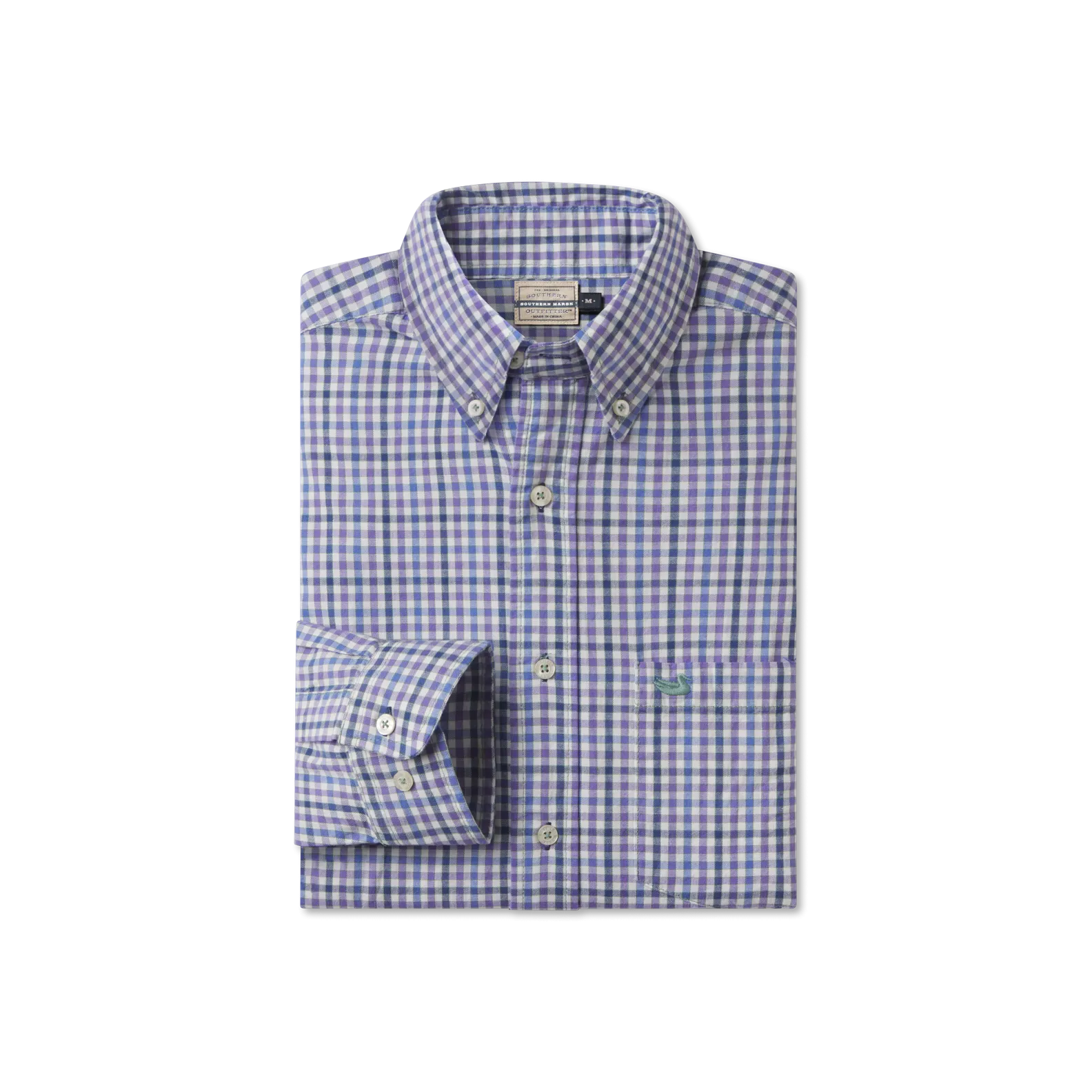 Southern Marsh 21 Cashiers Washed Gingham Dress Shirt