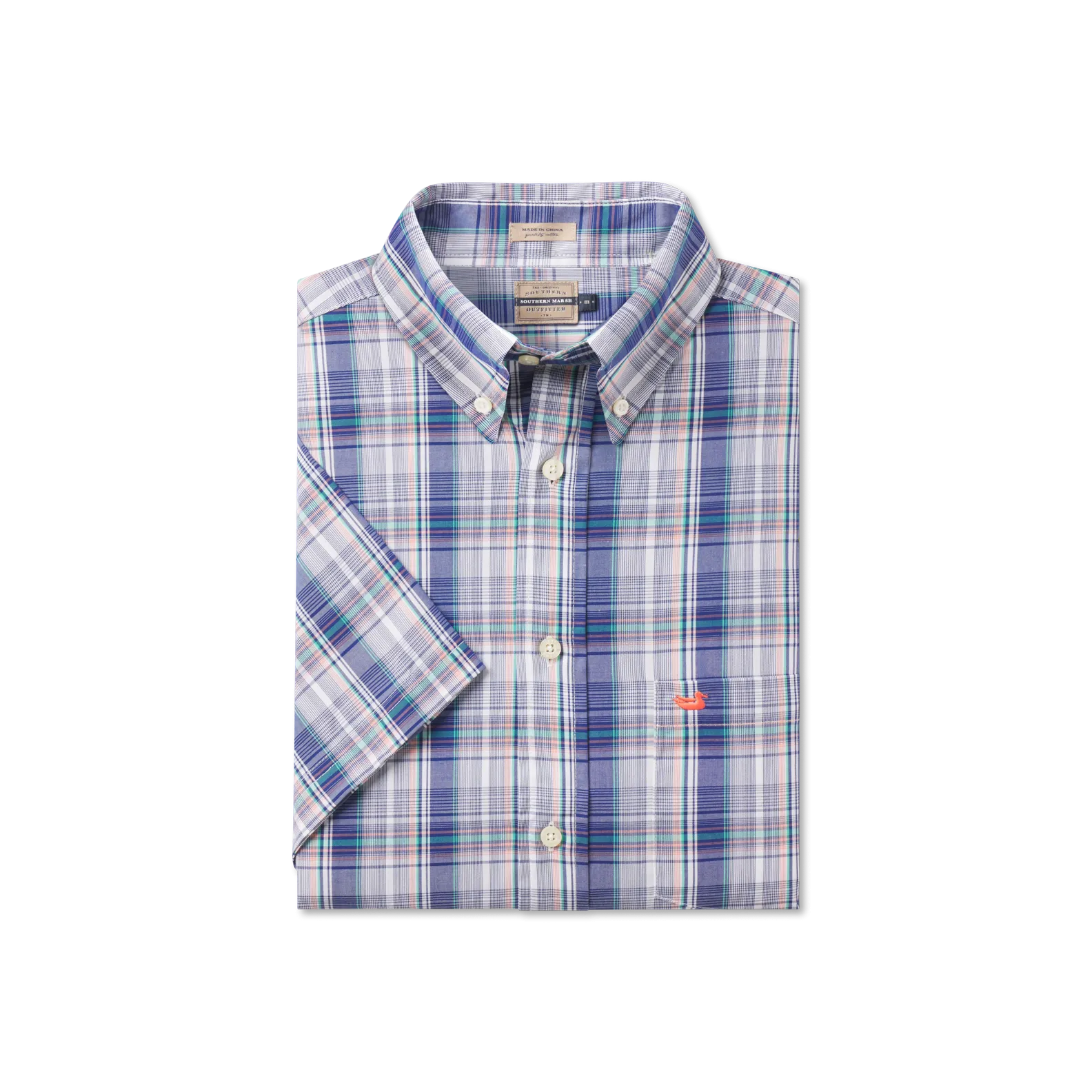 Southern Marsh 21 Catawba Plaid Dress Shirt - Short Sleeve